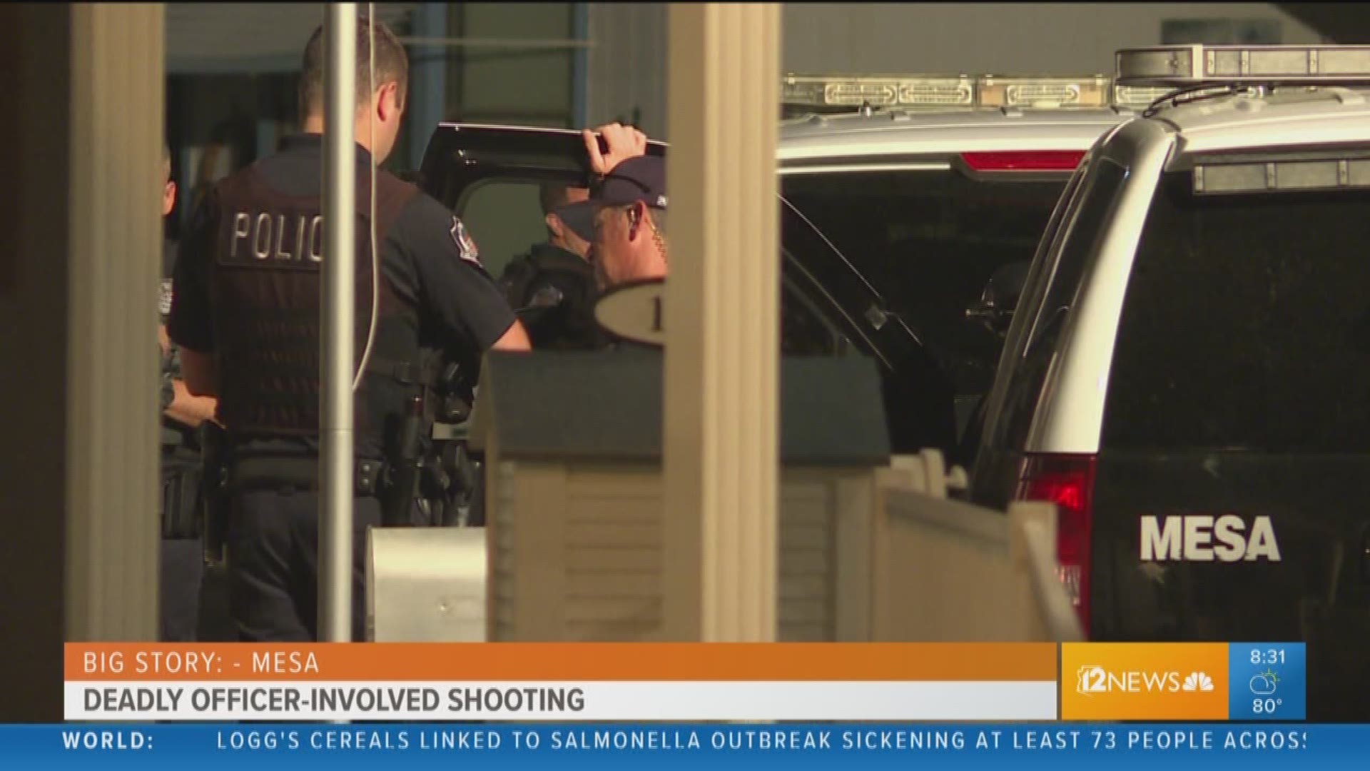 A man was fatally shot by Mesa police officers after he was carrying a pistol-like BB gun Saturday evening.