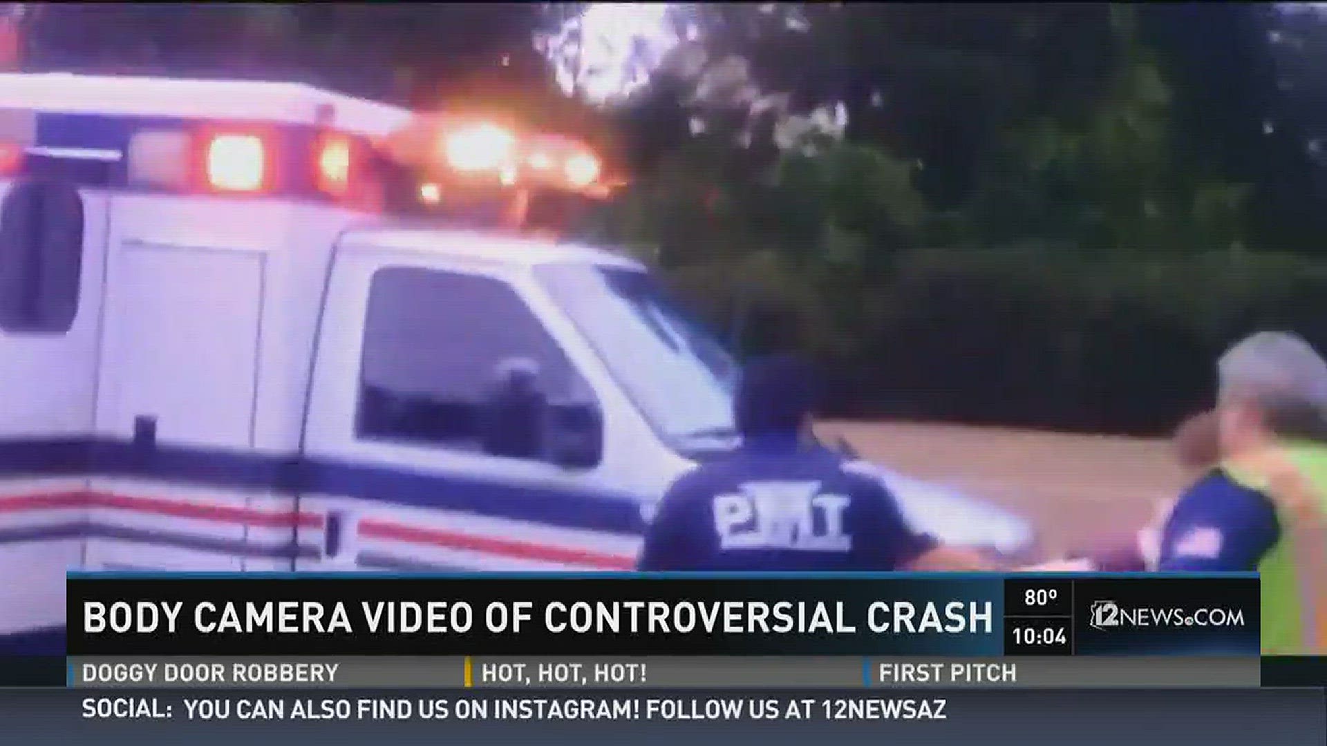 Body camera video of controversial crash