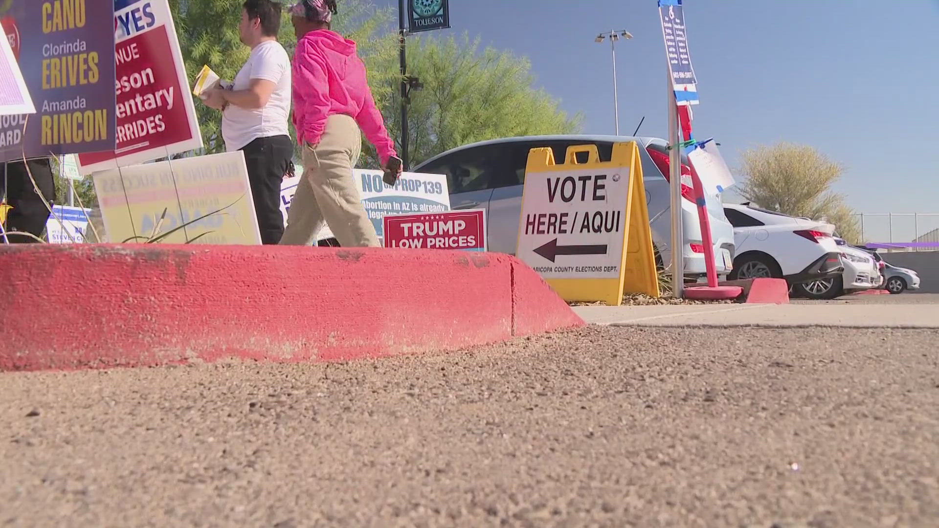 Residents voting at the Tolleson Civic Center have experienced long wait times on Election Day. Here's the latest info.