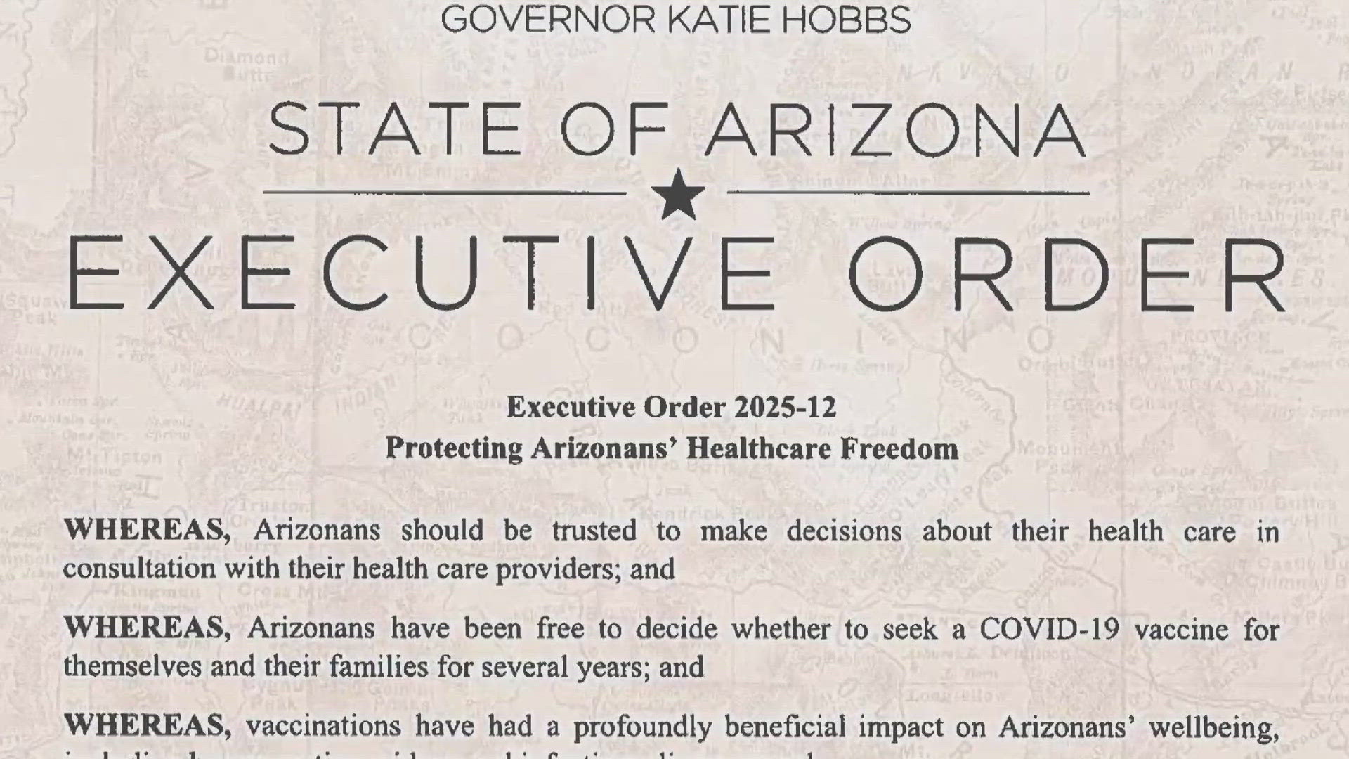 Arizona Gov. Katie Hobbs signed an executive order Thursday intended to expand access to the COVID-19 vaccine. 