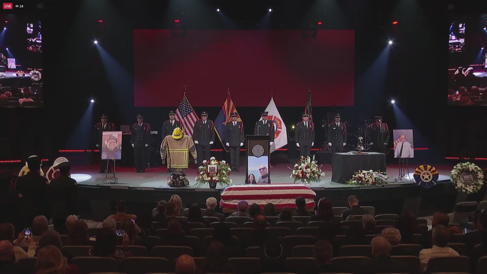 Loved ones, friends and fellow firefighters came together to remember a Tempe firefighter.