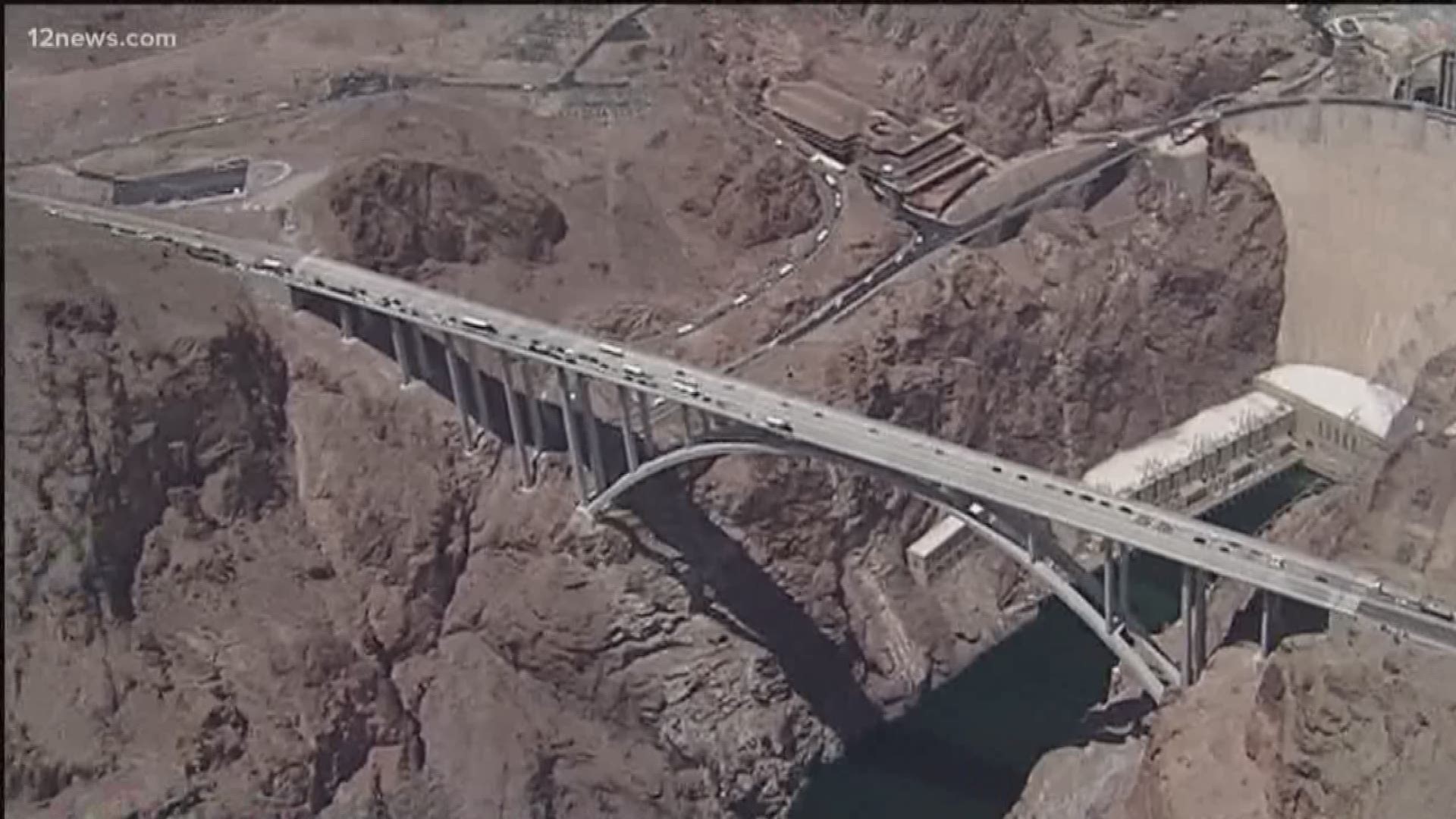 The Pat Tillman Bridge over the Hoover Dam was closed for a time on Friday after a man with a weapon and an armored truck made threats.