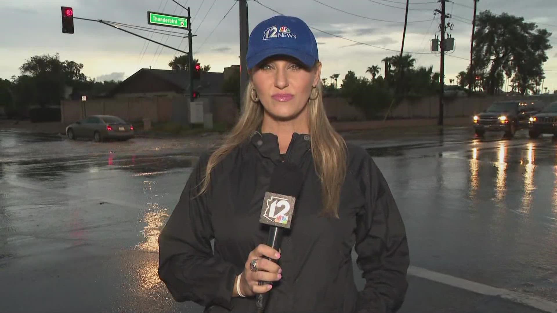 Monsoon rains made their way across the Valley Thursday morning with some areas receiving almost an inch of rain. Here's the latest updates from the Today in AZ team