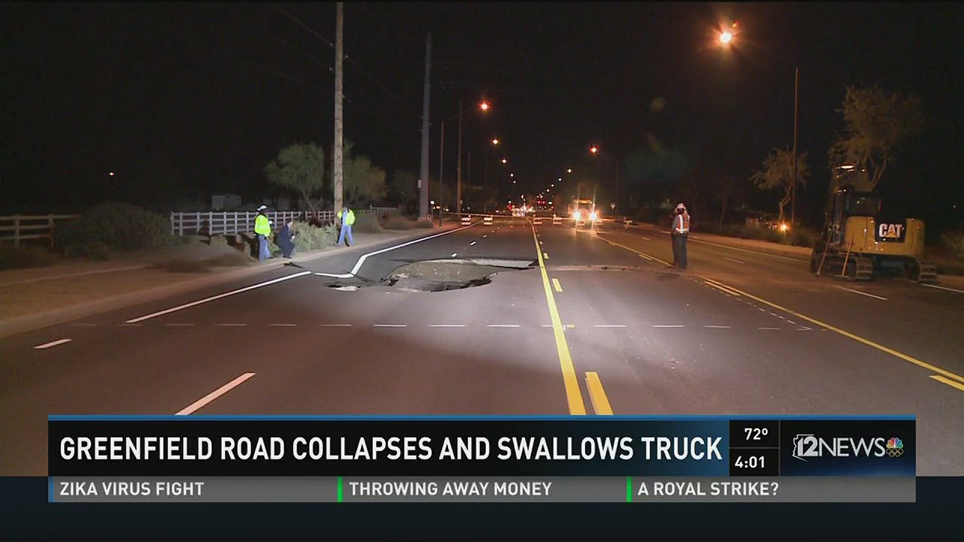 Massive hole closes road in Gilbert 12news