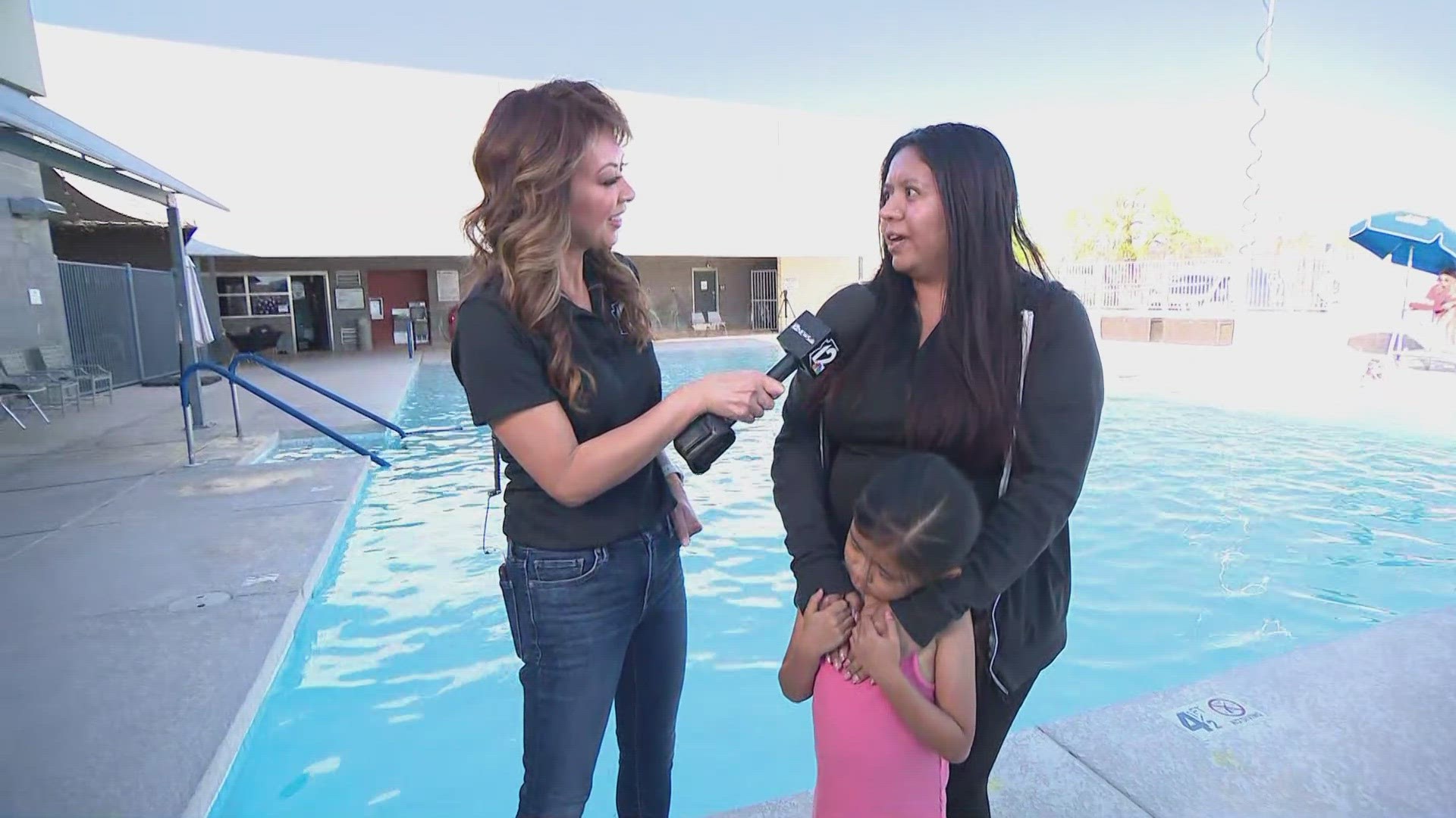 12News talks to a mother who has decided to learn to swim after seeing how proficient her daughter was in the water.