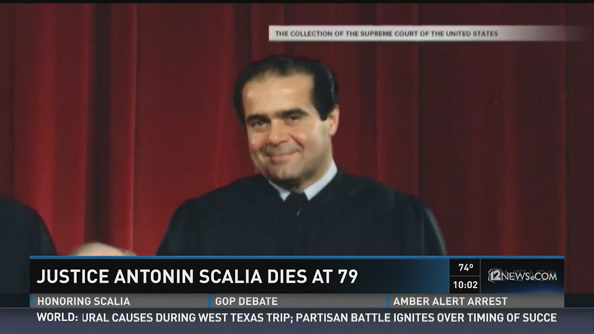 Supreme Court Justice Antonin Scalia Dies at 79