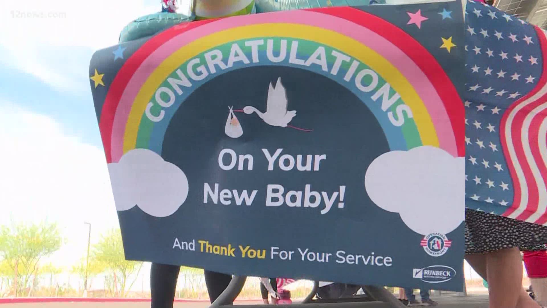 A special baby shower was held for 50 new and expecting military moms in the Valley Saturday morning.