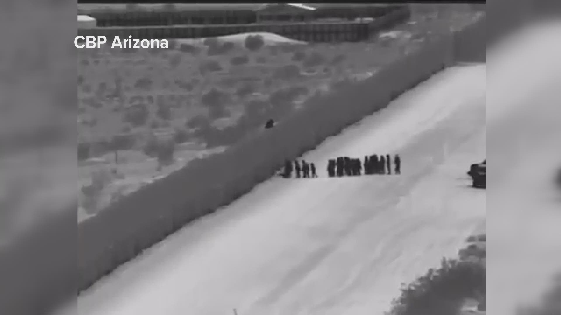 Customs and Border Protection Arizona tweeted this video today showing 100+ Central Americans illegally scaling the border wall. CBP Arizona says Yuma sector border patrol agents apprehended the group after scaling the wall with a ladder and help from a smuggler.