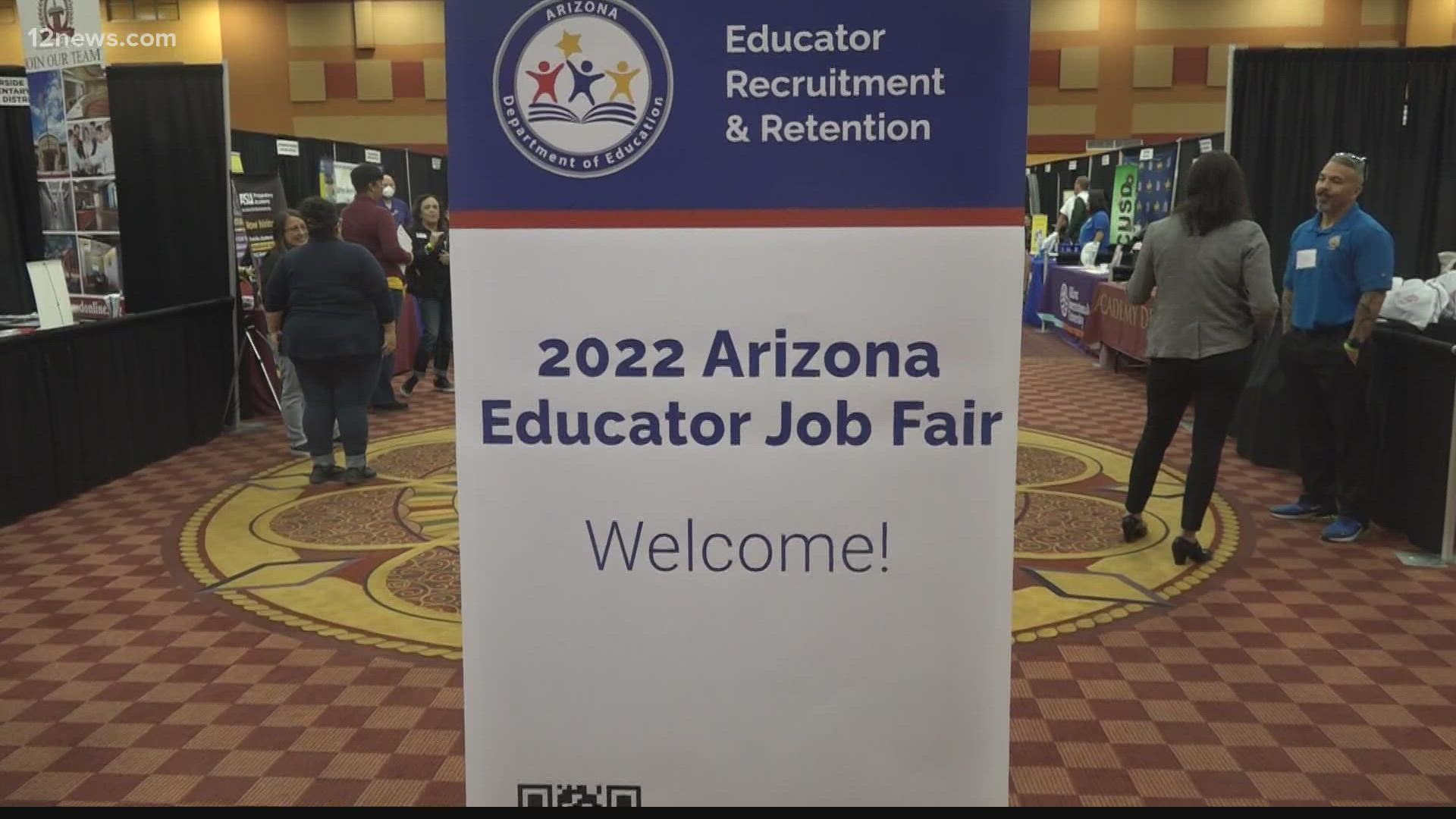 State Superintendent Kathy Hoffman attended the 2022 Arizona Educator Job Fair on Saturday morning hosted by the Arizona Department of Education.