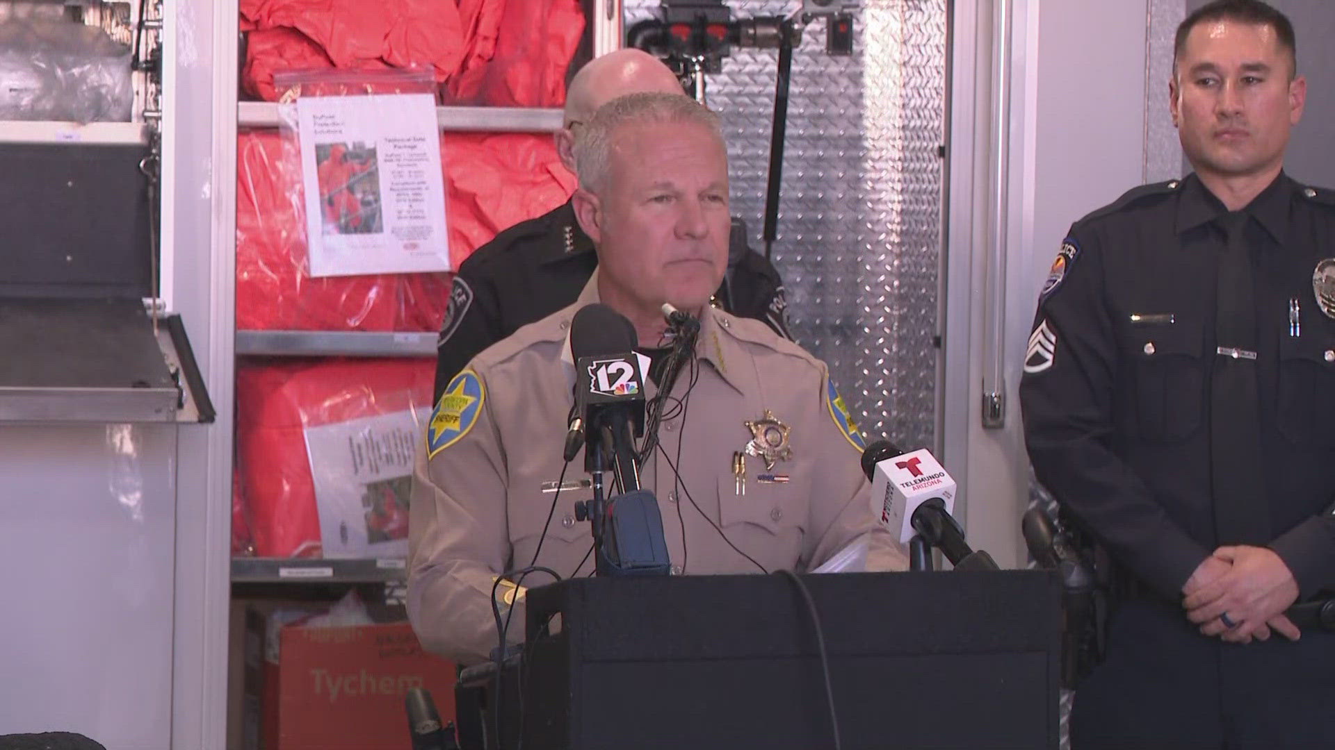 “As we know, fentanyl continues to plague our communities, plague our state and plague our nation,” Sheriff Russ Skinner said during the news conference.