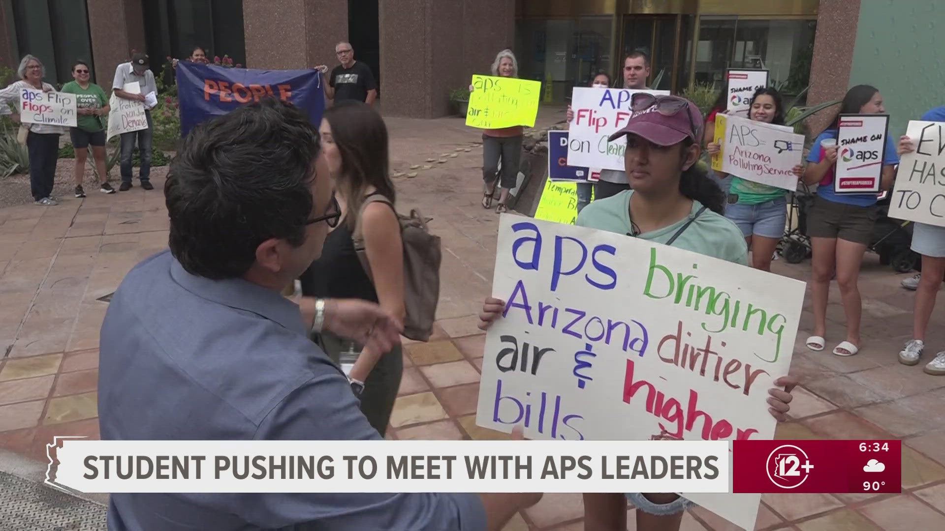 Shaela Patel is demanding a sit down with leaders at APS after the company dropped it green energy goals. 
