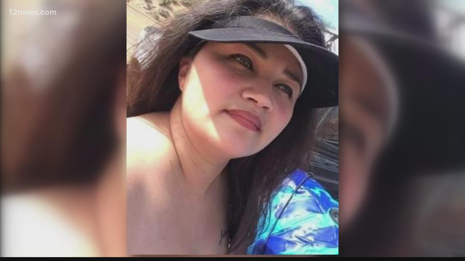 Jeannie Montoya was run over by a box truck near 59th Ave. and Palm Lane on Oct. 23. Her family is pleading for help after police identified Delano Pore as a suspect