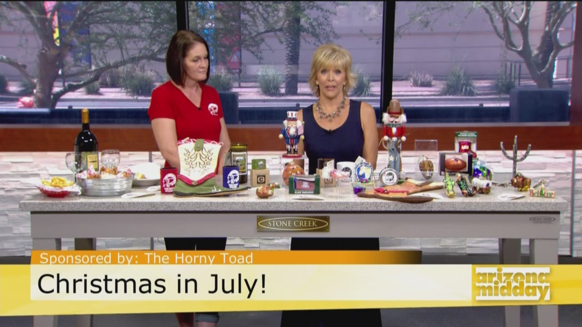 Cave Creek's 'The Horny Toad' stopped by to show us the Christmas in July specials.