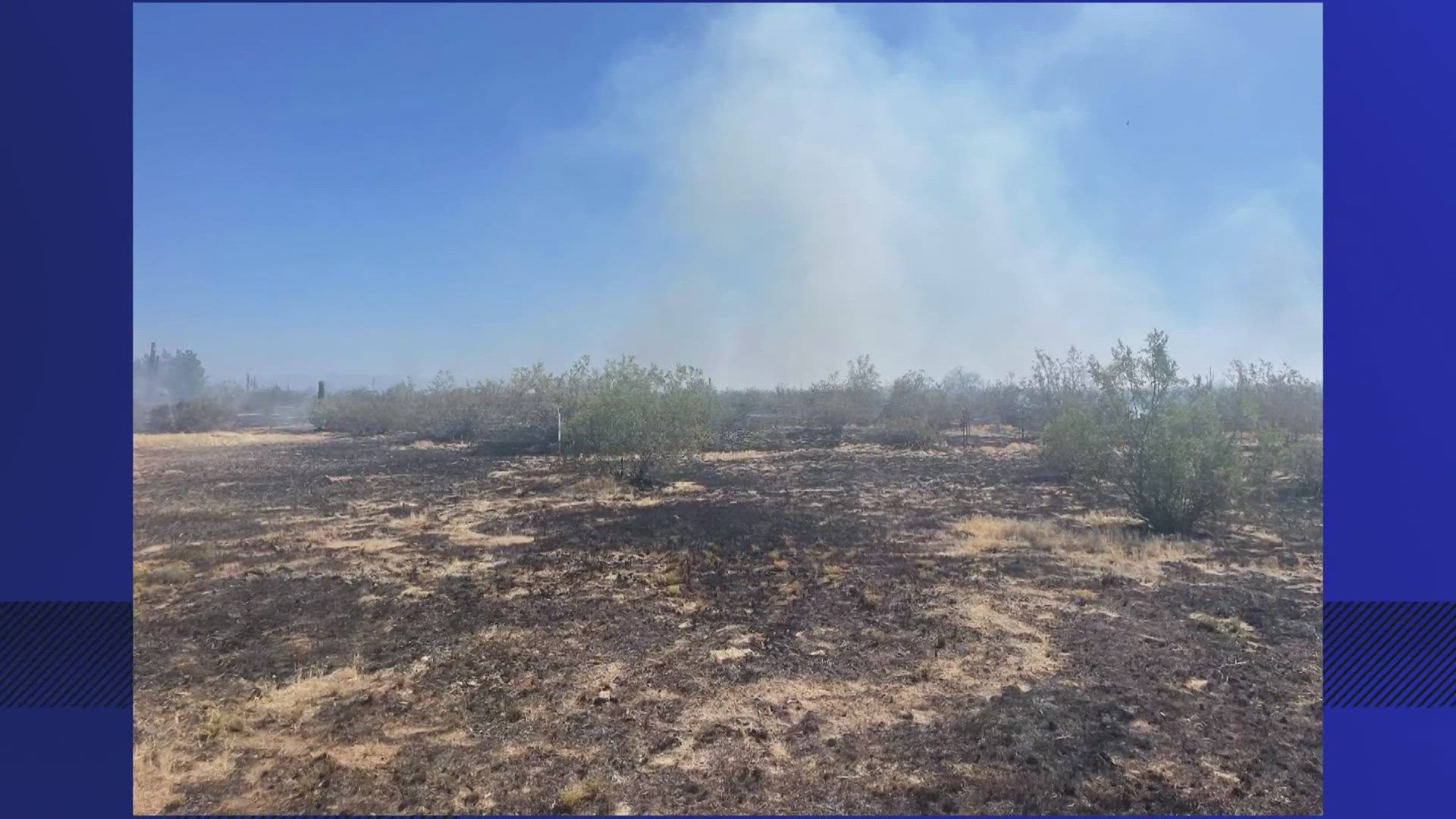 Crews are working to contain a brush fire that broke out south of Florence, Arizona, on Saturday. Watch the video above for more information.