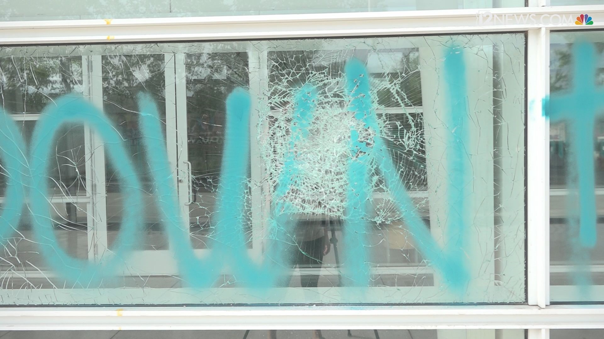 Protestors in Downtown Phoenix damaged 18 properties Friday night into early Saturday morning. Crews came out Saturday to clean up the damage vandals left behind.