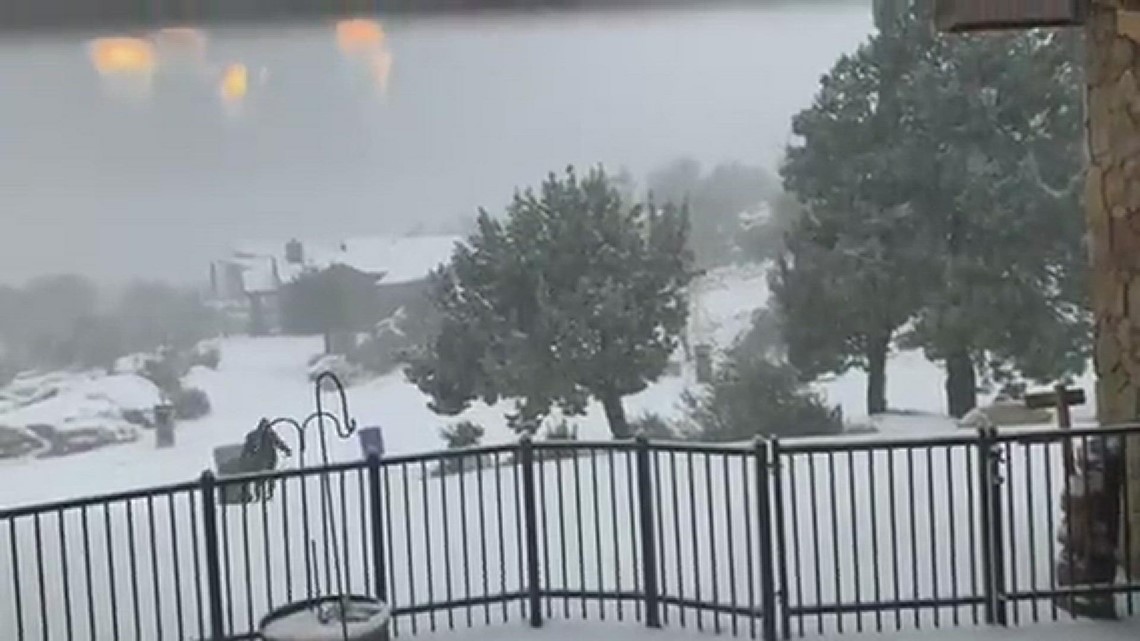 Snowing in Prescott