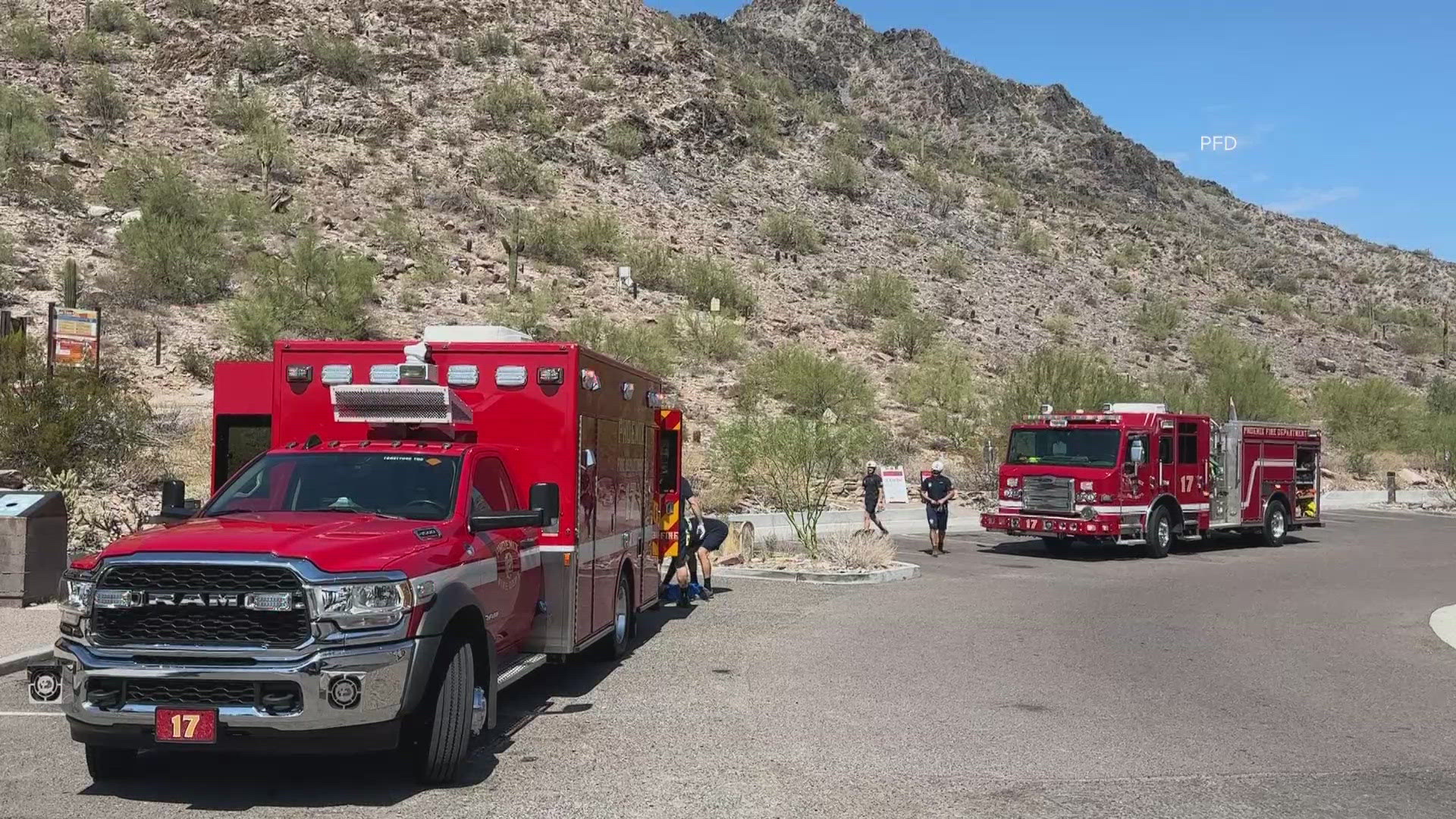 The woman was hiking as Phoenix set a record high temperature for the fourth day in a row, according to the National Weather Service.