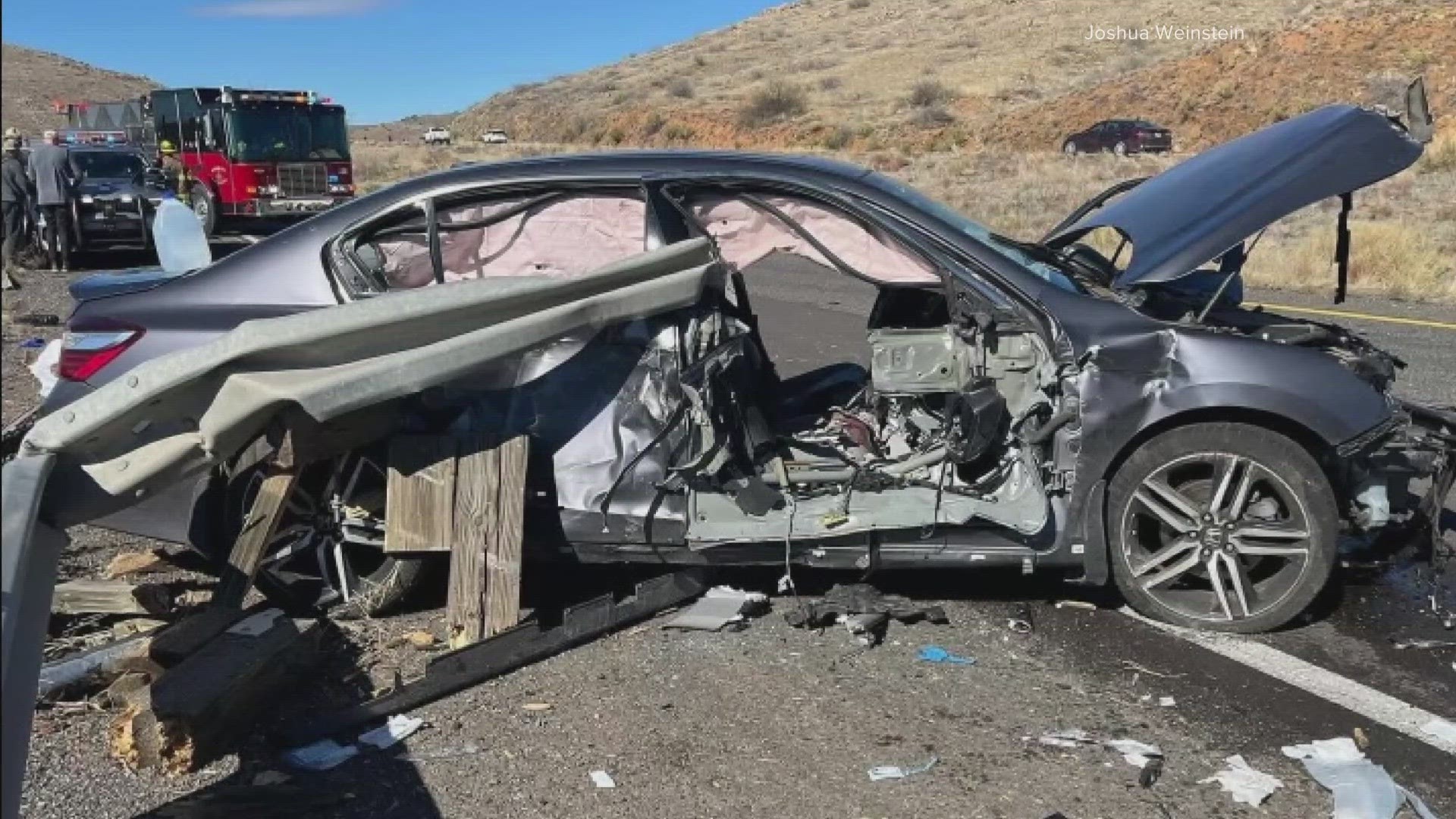 Jett Weinstein and his friend, Jaxson Elliot, crashed into a guardrail with a controversial history back on Feb. 4 when they were driving back from Flagstaff.