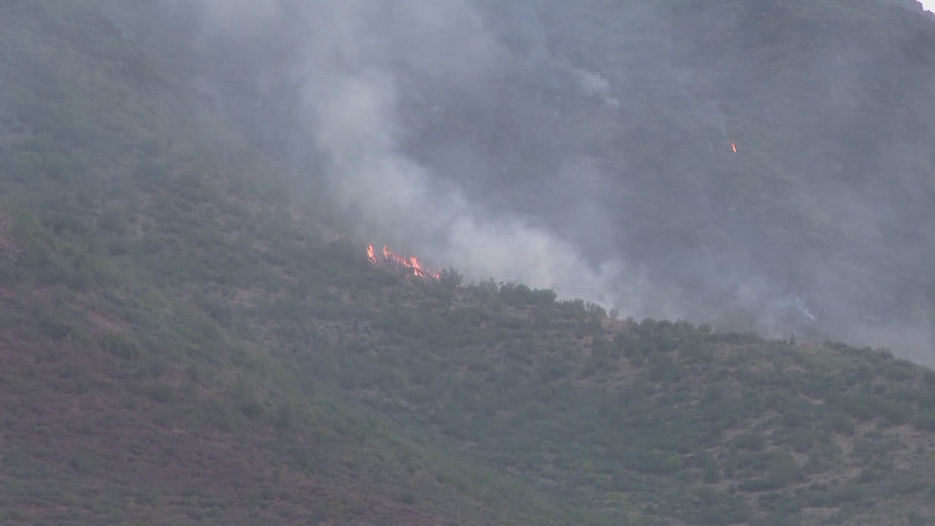 The Red Cross evacuation center is being established at 10424 N Fort McDowell Road.