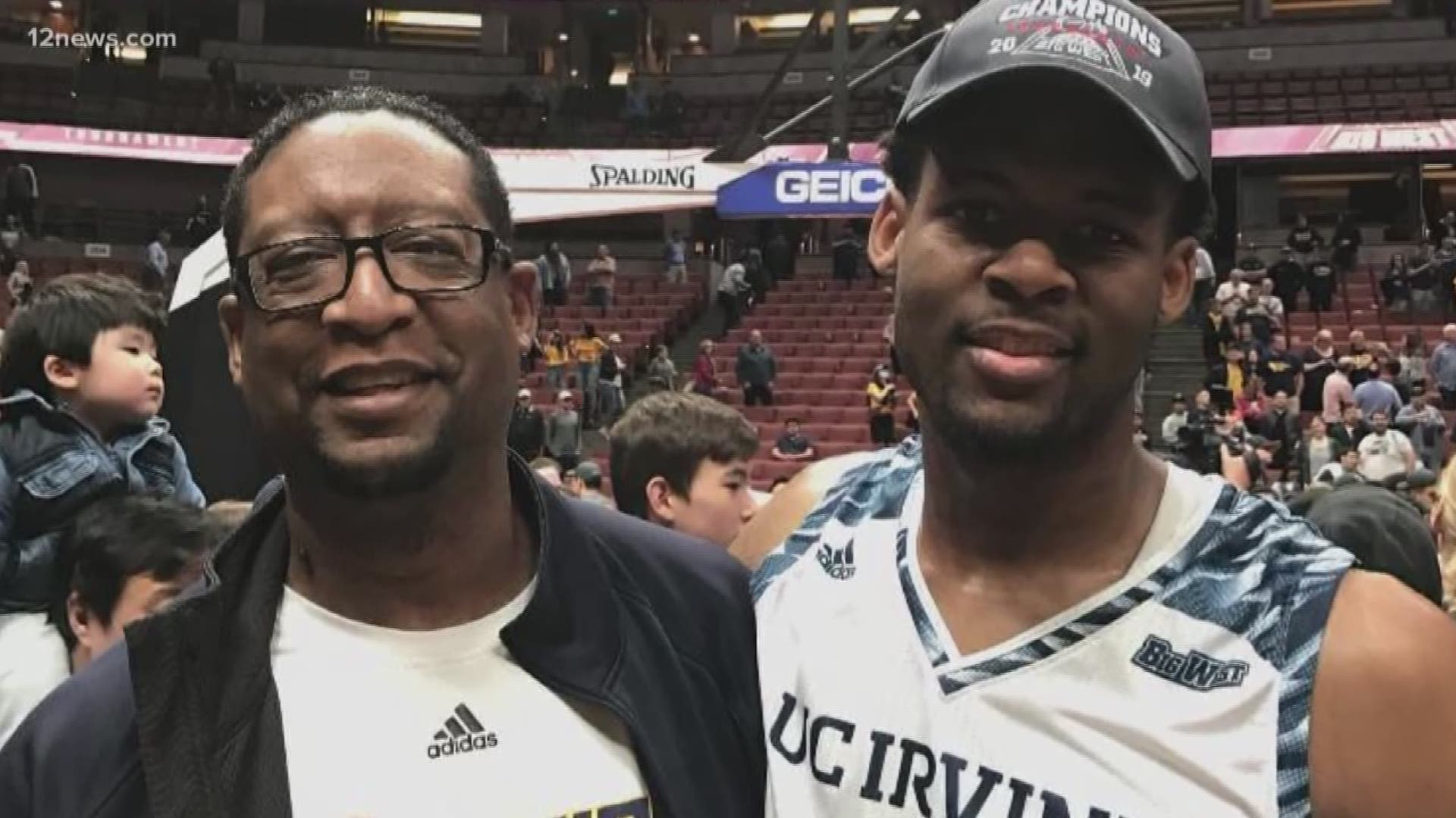 12 News director Elston Jones knows how nerve-wracking it can be to have a kid play in the NCAA basketball tournament. His son, Elston Jones Jr., is playing for UC Irvine, and they're hoping the team makes it all the way!