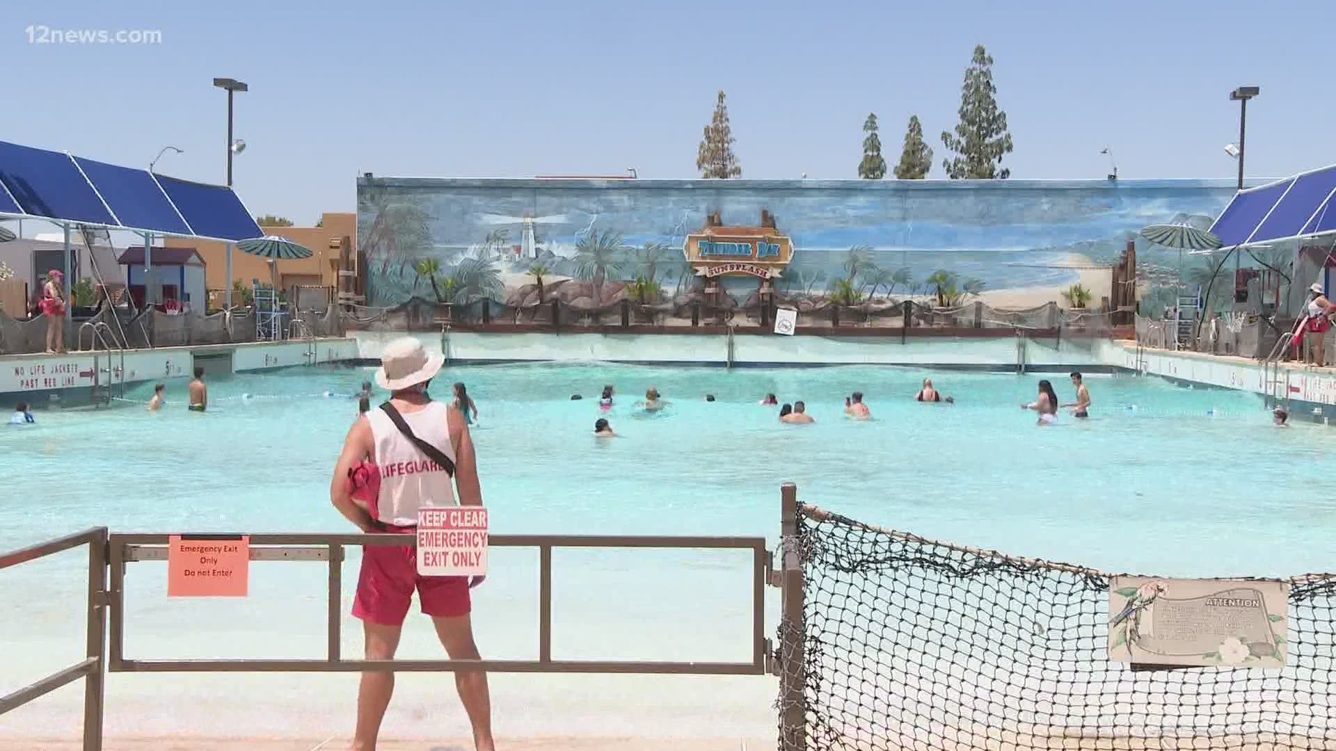 Sunsplash, a water park in Mesa, is reopening today. But there are questions about that process and the coronavirus safety measures that are in place.