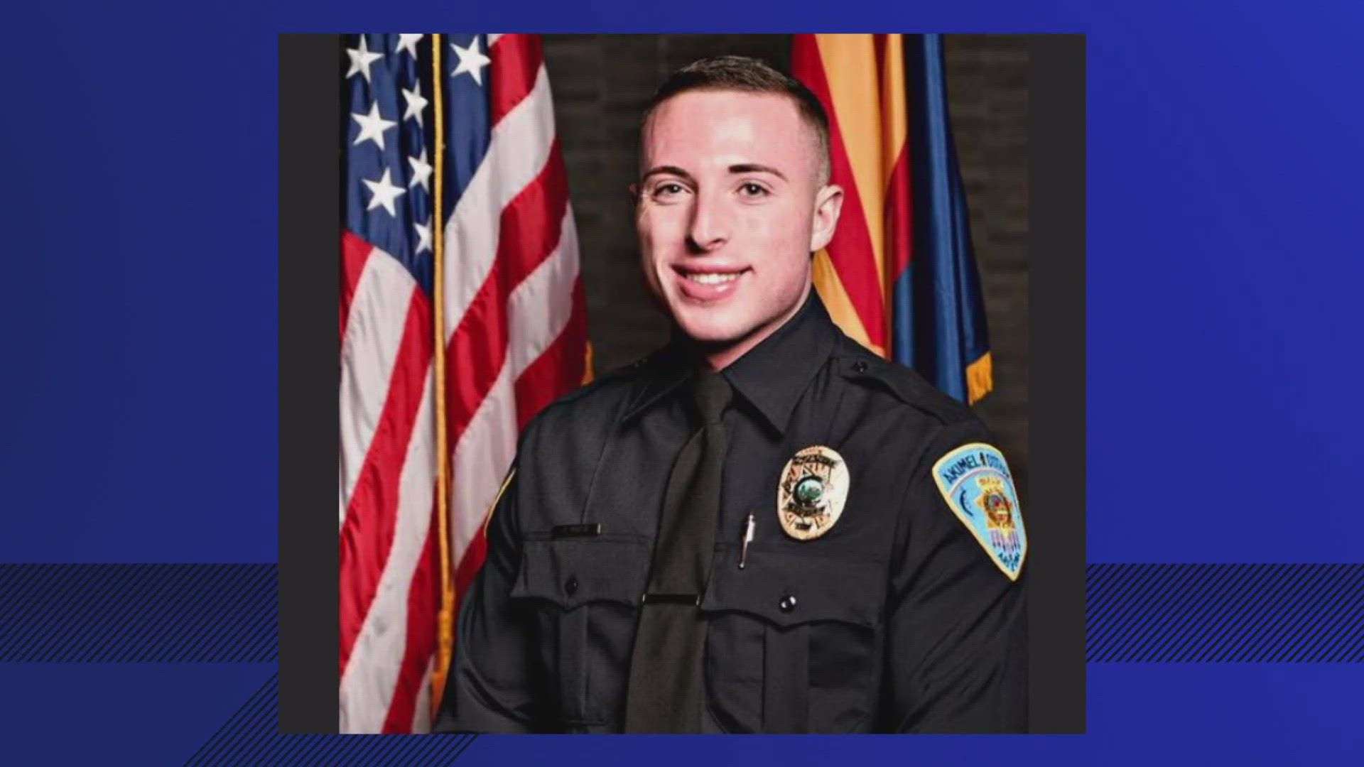 The officer, Joshua Briese, had been with the department for less than a year and was still in field training.
