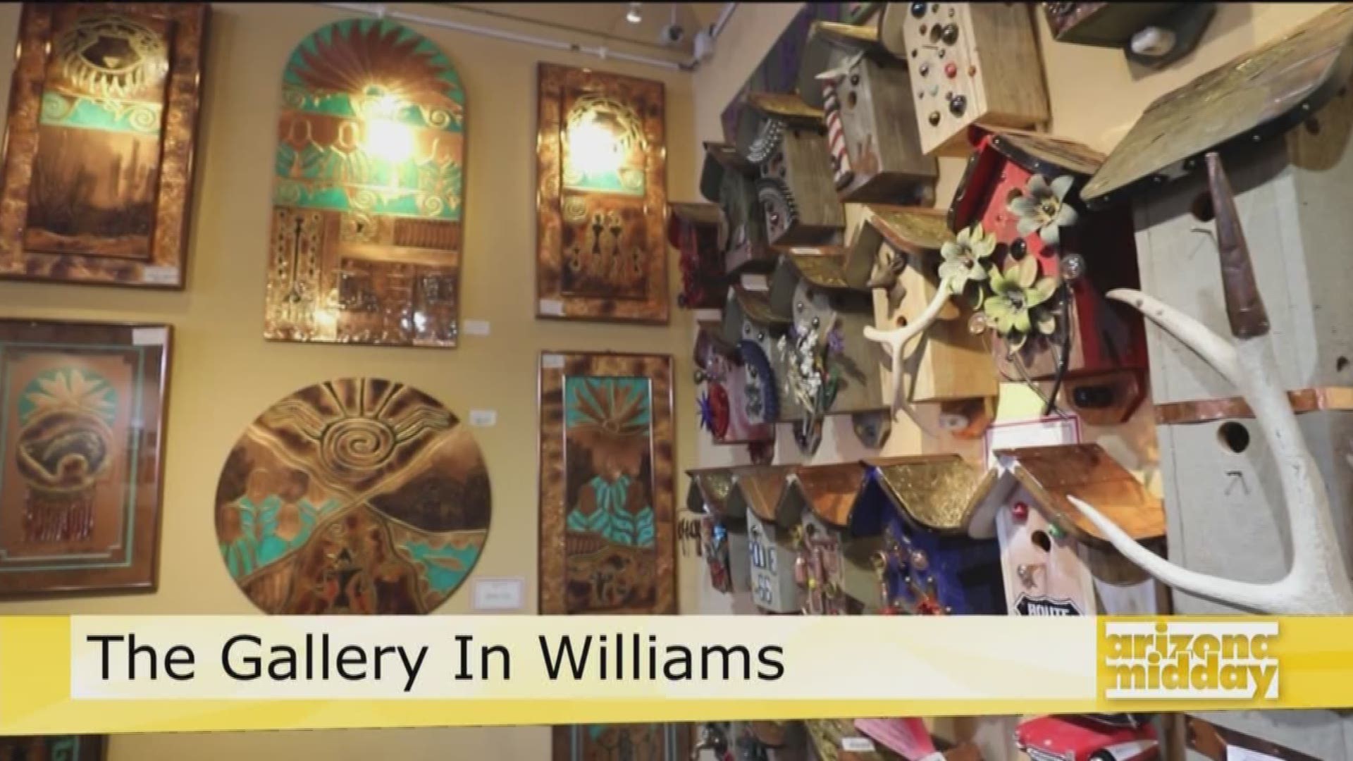 Kris Williams Owner of The Gallery in Williams shows us the local artwork you can buy and what to expect when you stop by the Williams Artwalk!