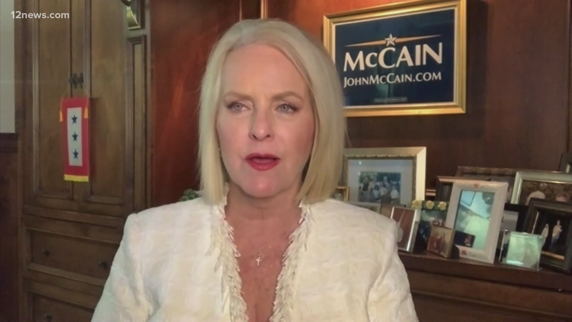 Cindy McCain was back on the campaign trail this year for Democrat Joe Biden. Her late husband's speech still resonates today, a video went viral last week.