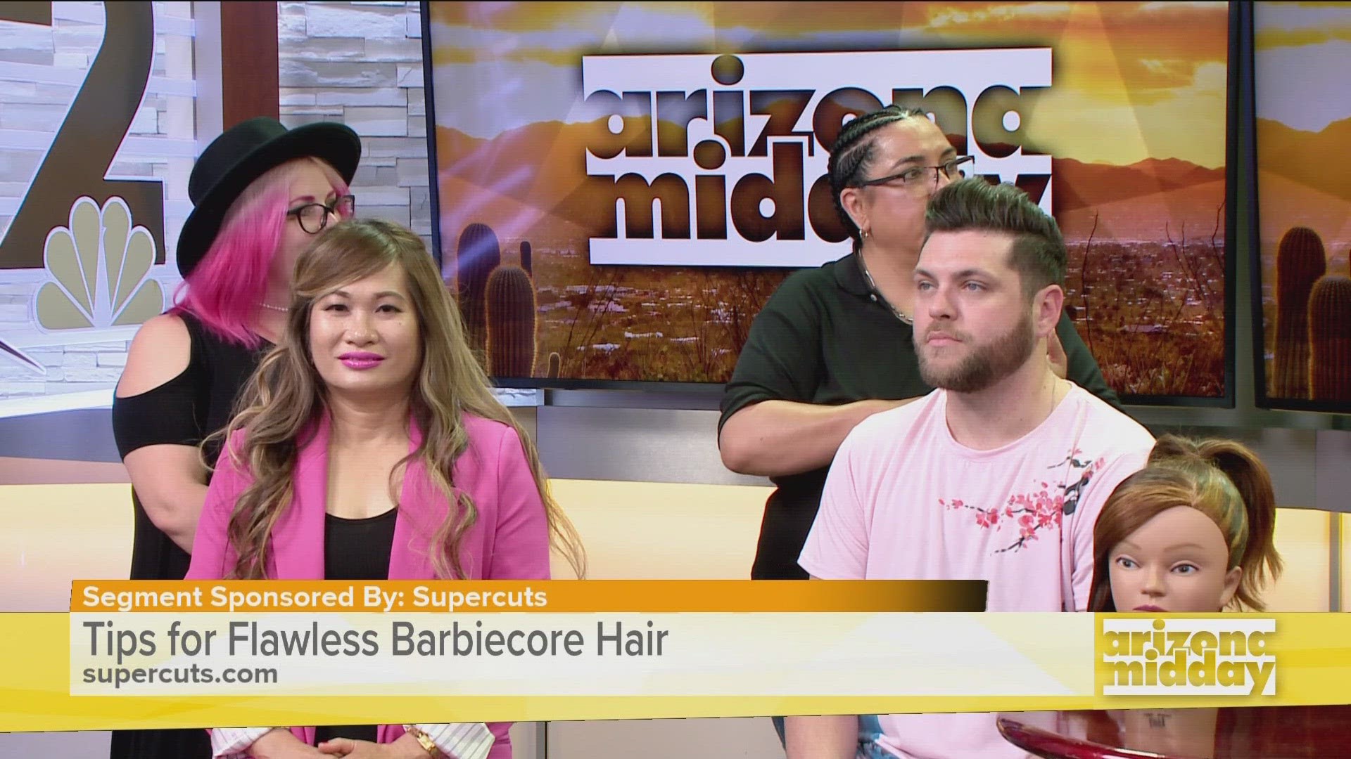 Stacie Brown with Supercuts demonstrates three flawless hairstyles you can do on your own as you head out to watch the new Barbie movie.