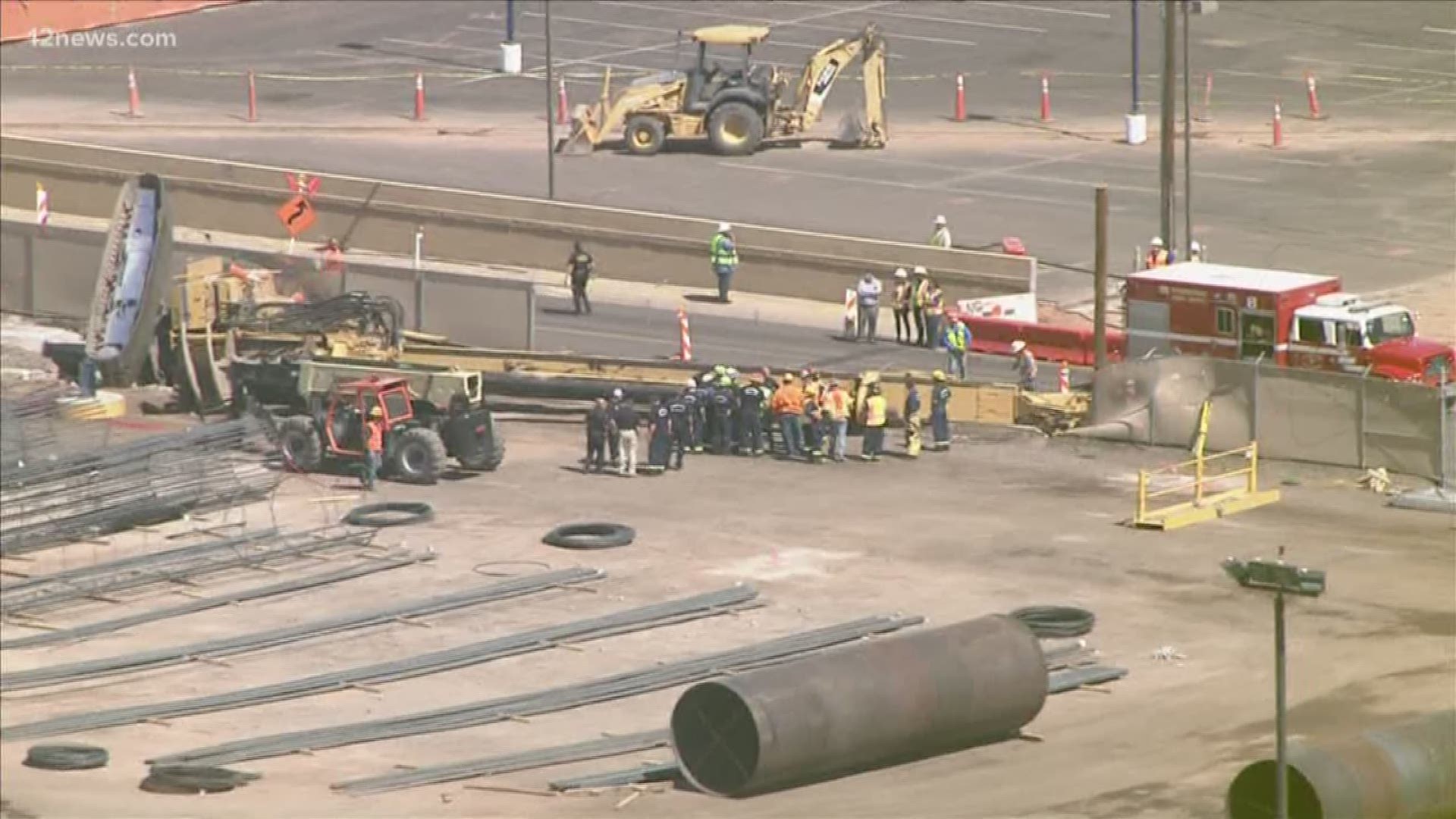 A person is still "unaccounted" for after a crane collapsed at Sky Harbor International Airport.
