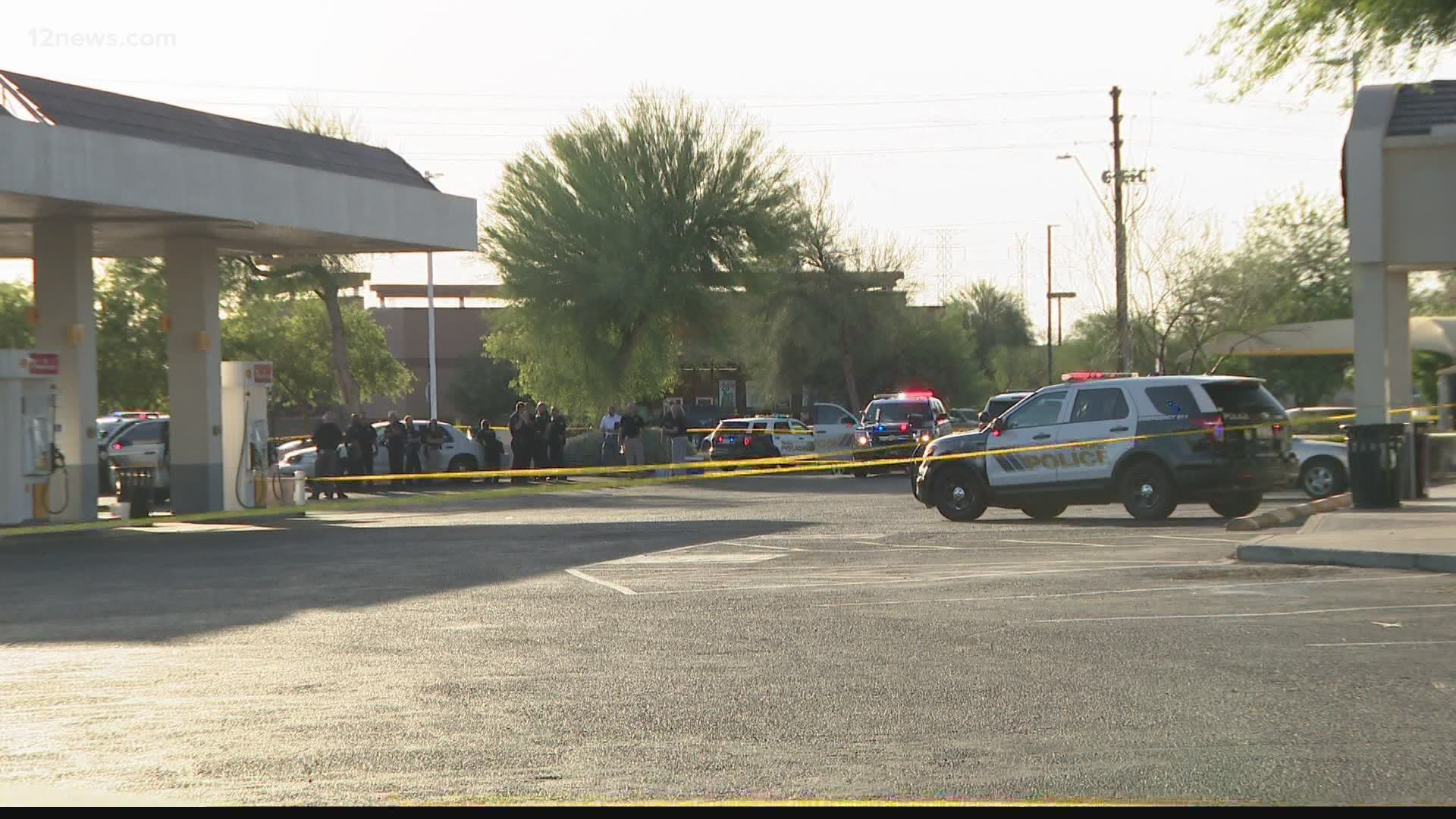 Peoria police say an officer saw a man acting suspiciously and stopped him, leading to a confrontation that ended with the officer fatally shooting him.