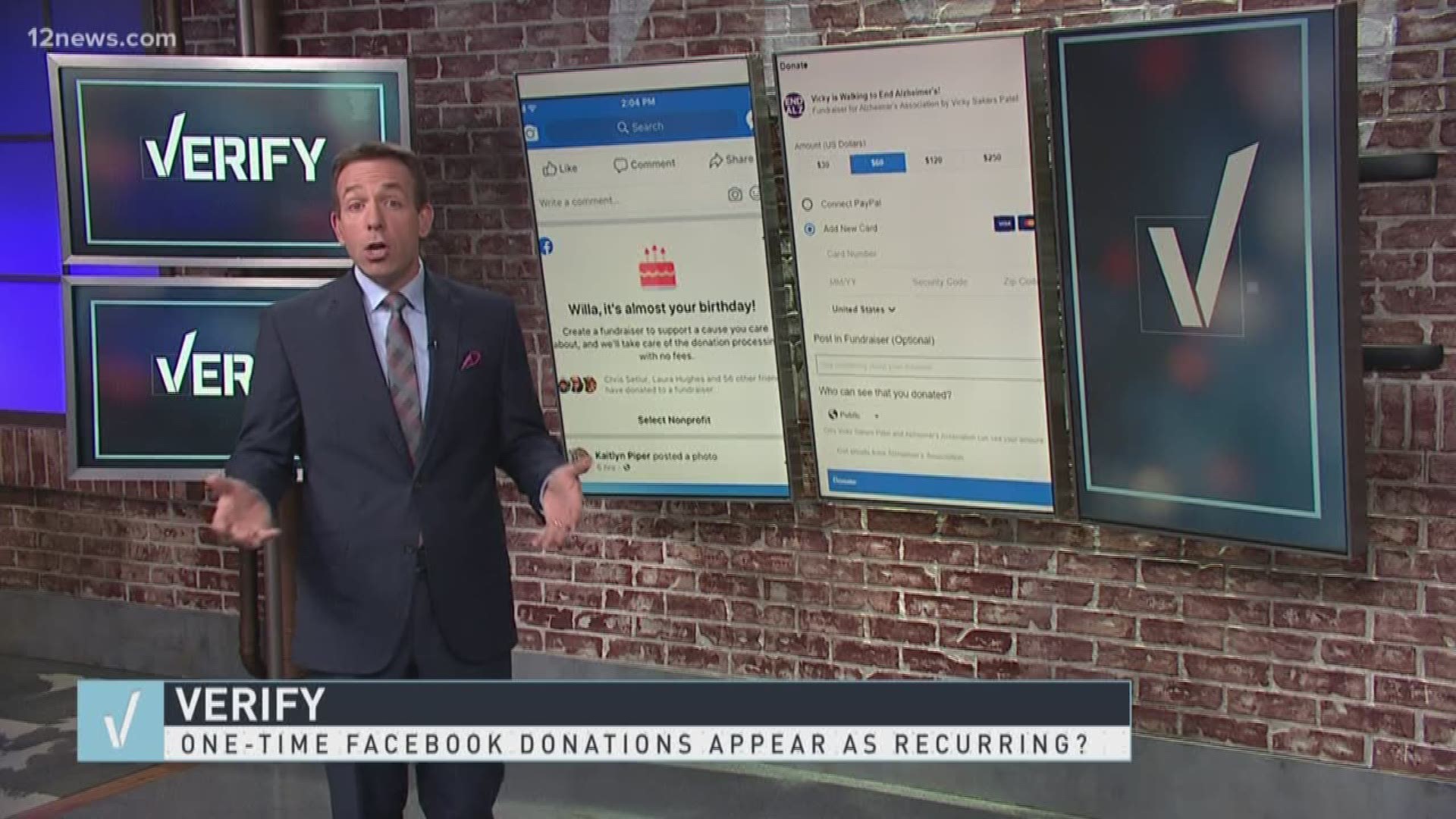 Facebook is making news for all the wrong reasons lately. The latest? Facebook scheduling recurring payments for people making charitable donations. We verify what is going on with the social media giant.