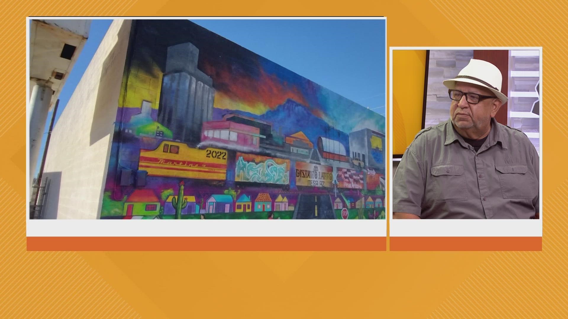 Artist David Martinez has a new mural project in Mesa. He explains to 12News why these public art projects are special to the Hispanic community.