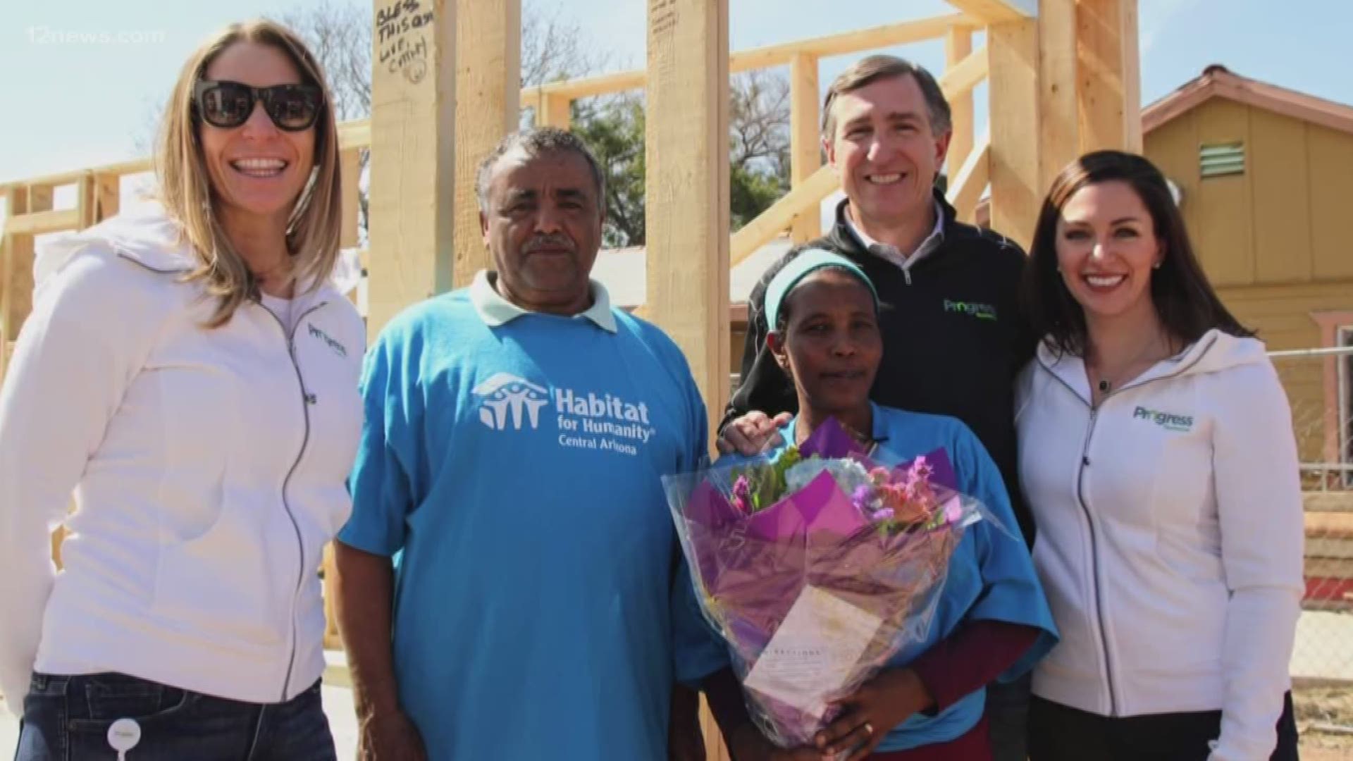 With the help of Habitat for Humanity, volunteers are building a house in south Phoenix for a family looking for the American dream.