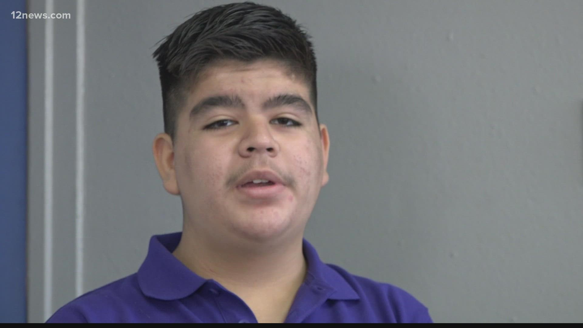 Diego Salas Salas, an eighth-grader at Bennett Academy in Phoenix started a penny challenge at his school to raise money for The Salvation Army.