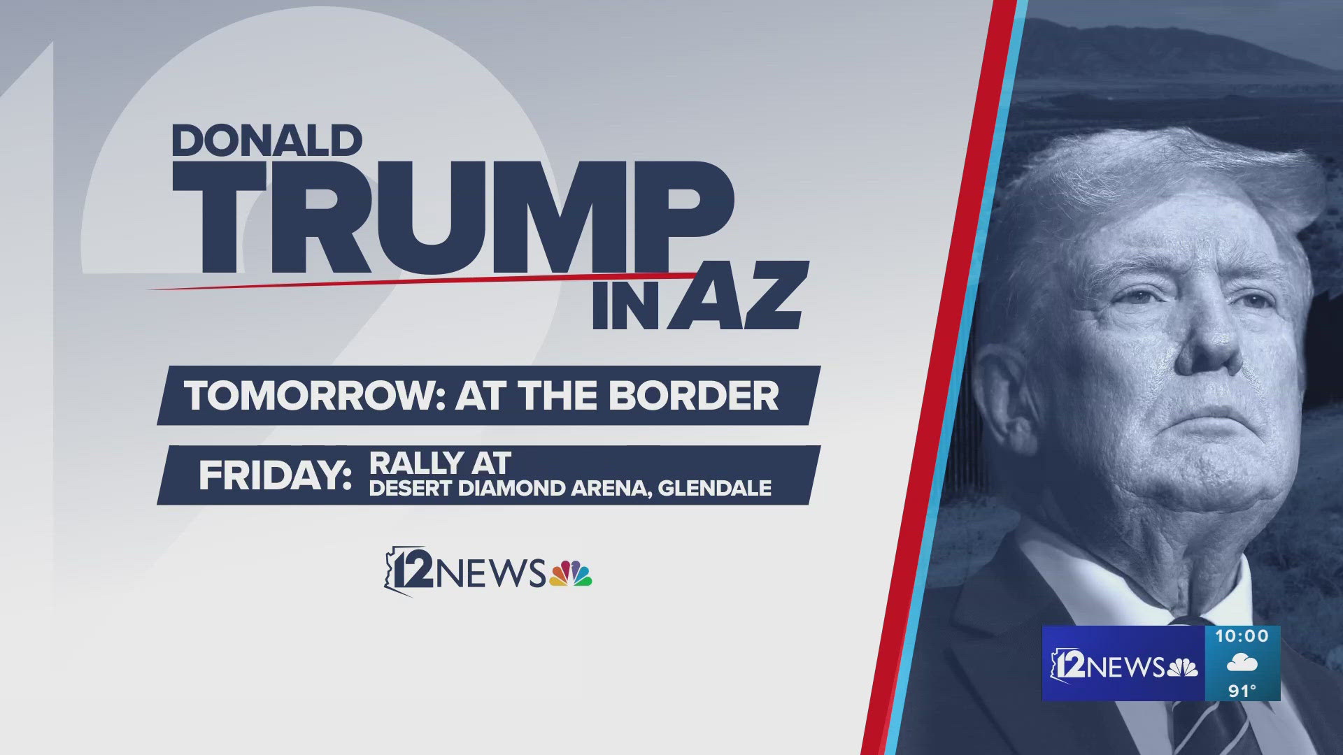 Former President Donald Trump will visit the border in Cochise County.