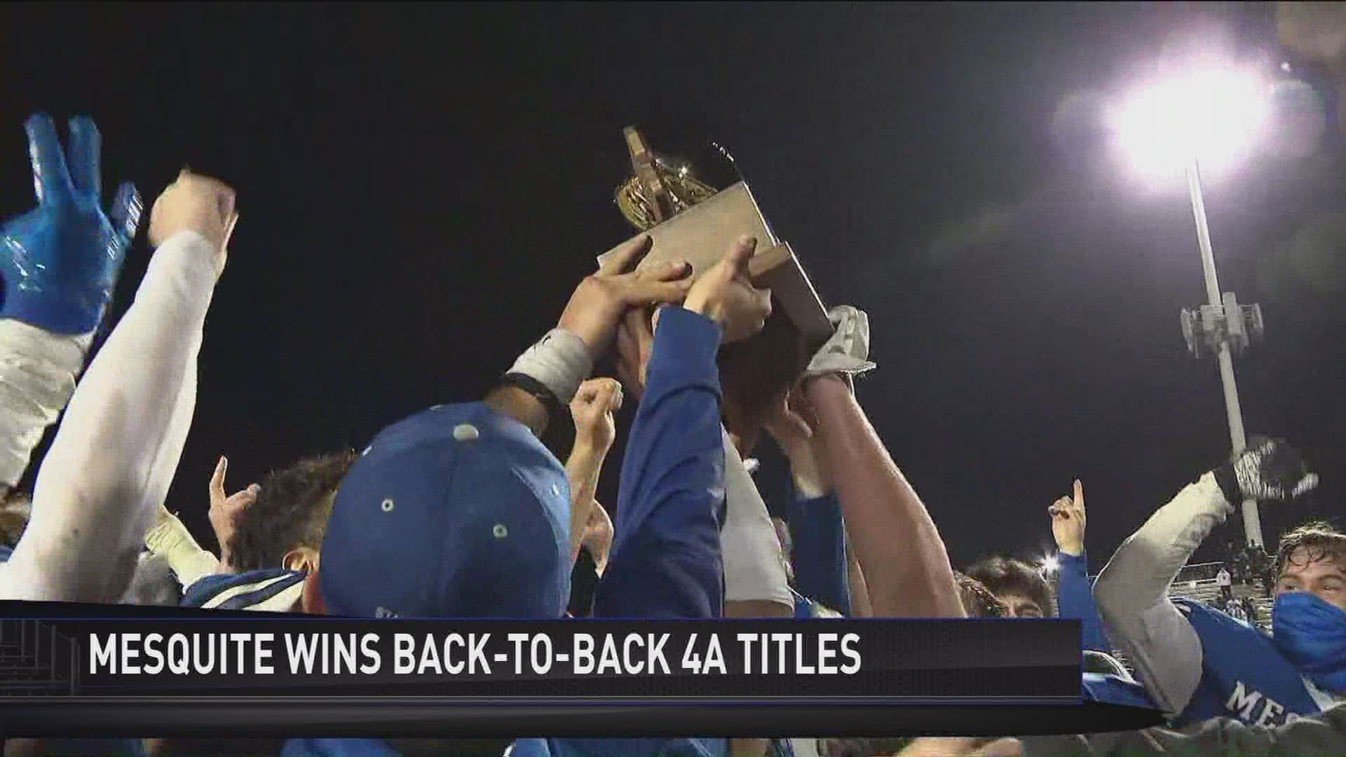 Mesquite defeats Cactus in thriller for second-straight state championship.