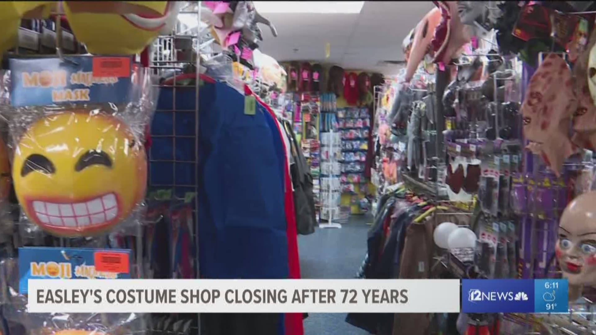 Easley’s Costumes closing after 72 years in business