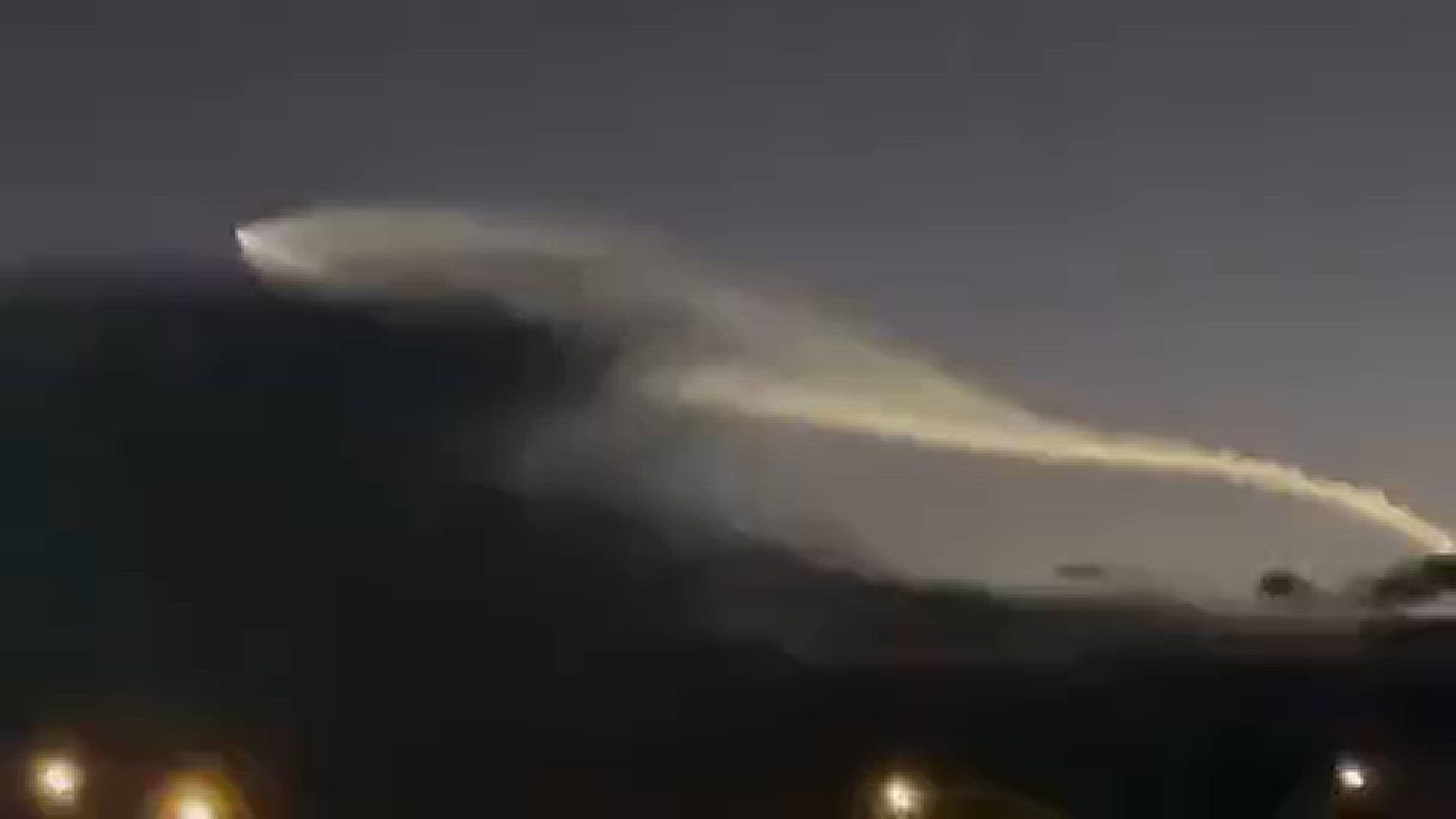 12News viewer Misti in Peoria sent in this video of the SpaceX Falcon 9 rocket launch on April 1, 2024.
Credit: Misti