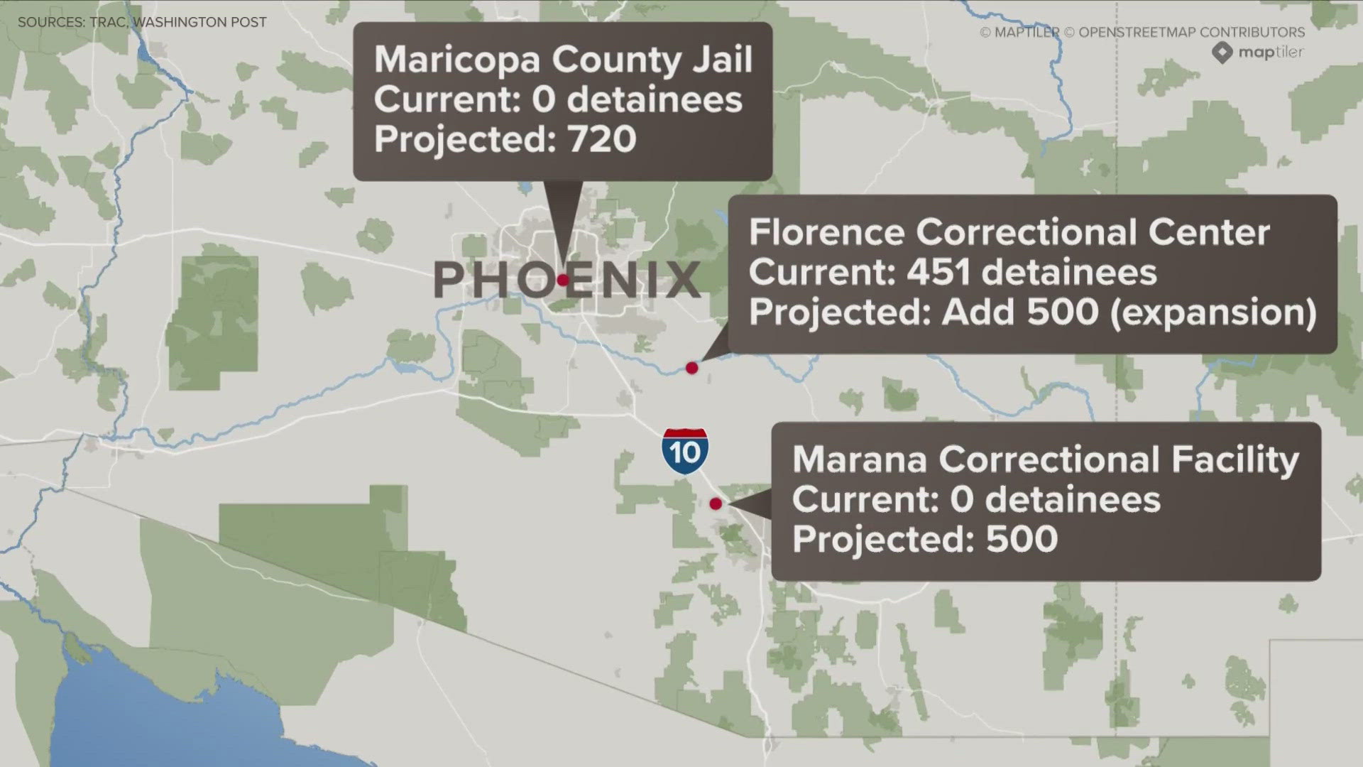 MCSO has not engaged in any discussions or agreements with ICE regarding the housing of detainees, a spokesperson for Sheriff Jerry Sheridan said.