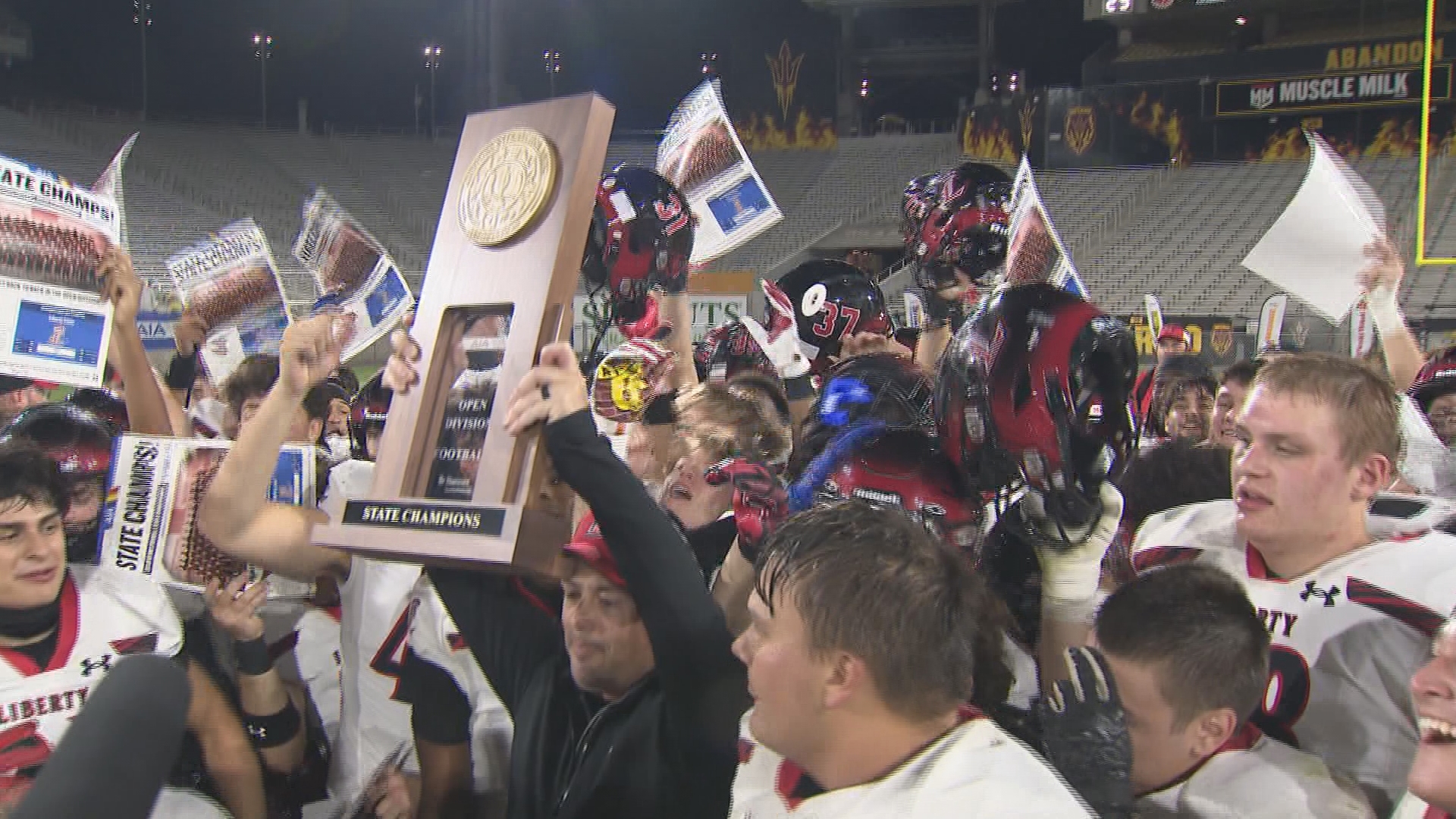 For the 2nd year in a row, the Liberty Lions are the kings of Arizona after winning the Open Division state championship! Watch highlights in the video above. 