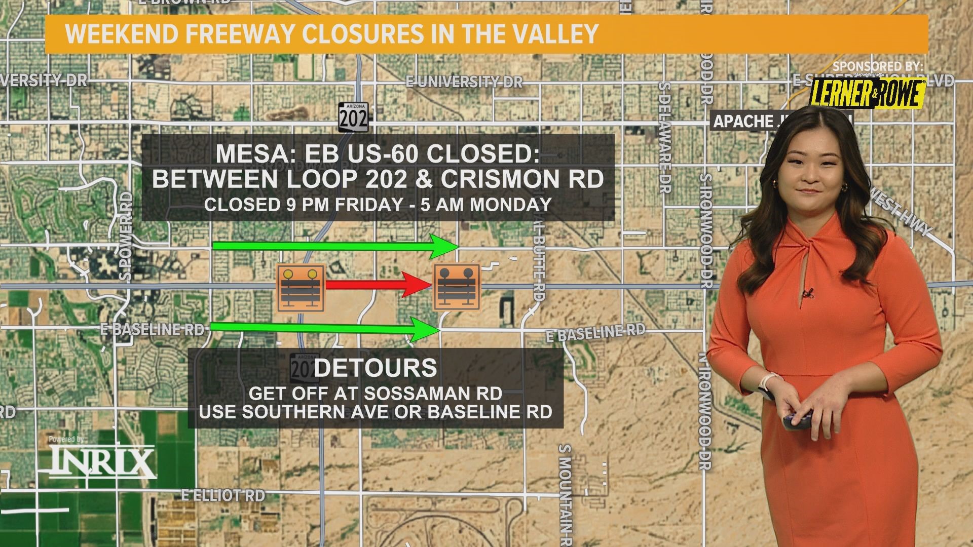 Here are the latest closures and detours on Valley roads for the Jan. 5 weekend.