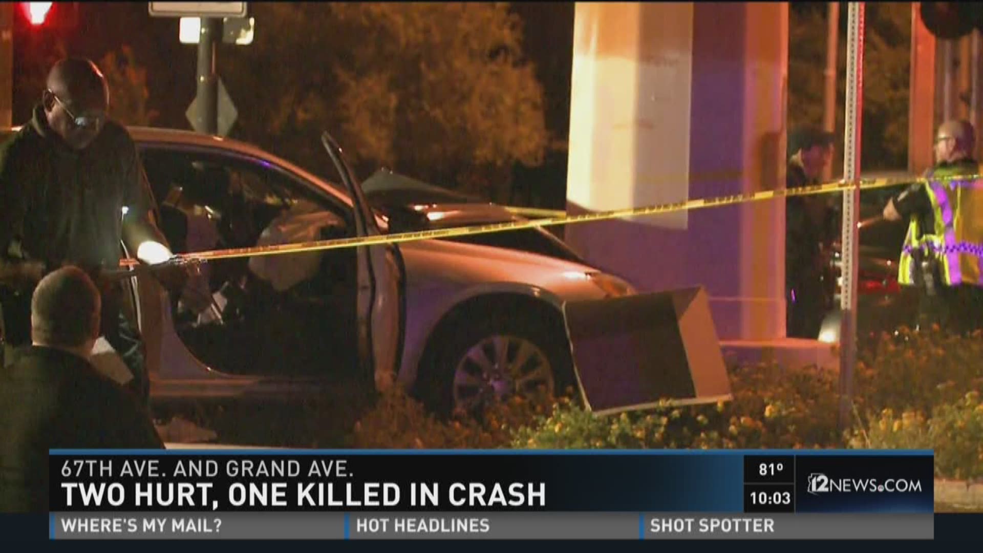 1 killed in Glendale crash at 67th and Grand avenues | 12news.com