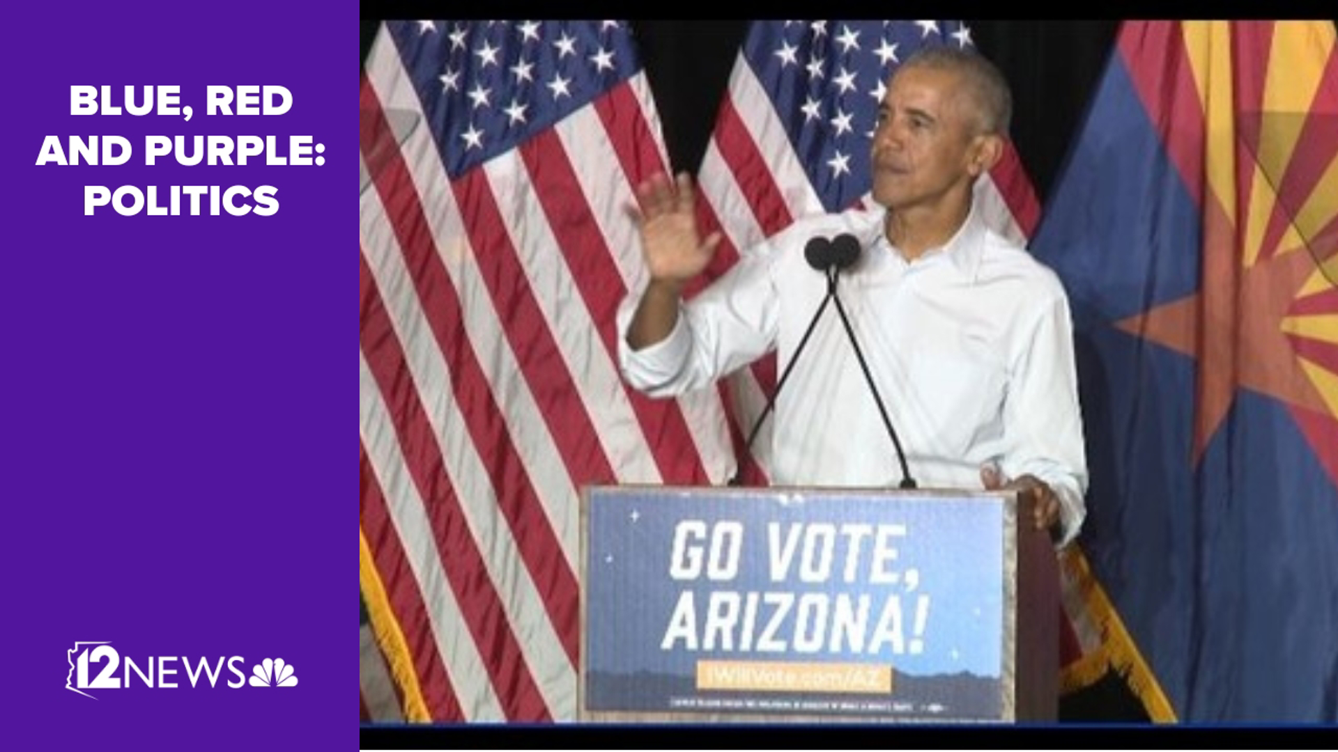 President Obama spoke in front of a packed house in Phoenix to support Mark Kelly and Katie Hobbs.