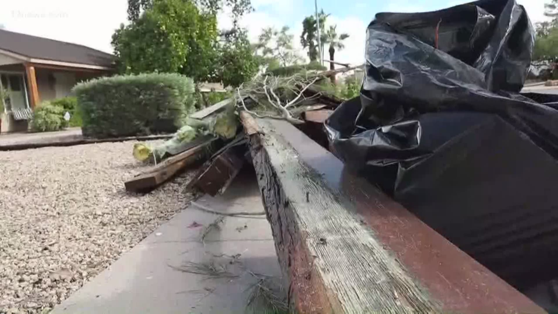 The National Weather Service said three tornadoes were confirmed in the Valley on Friday morning. The one in the Paradise Valley area was estimated to be EF-1.