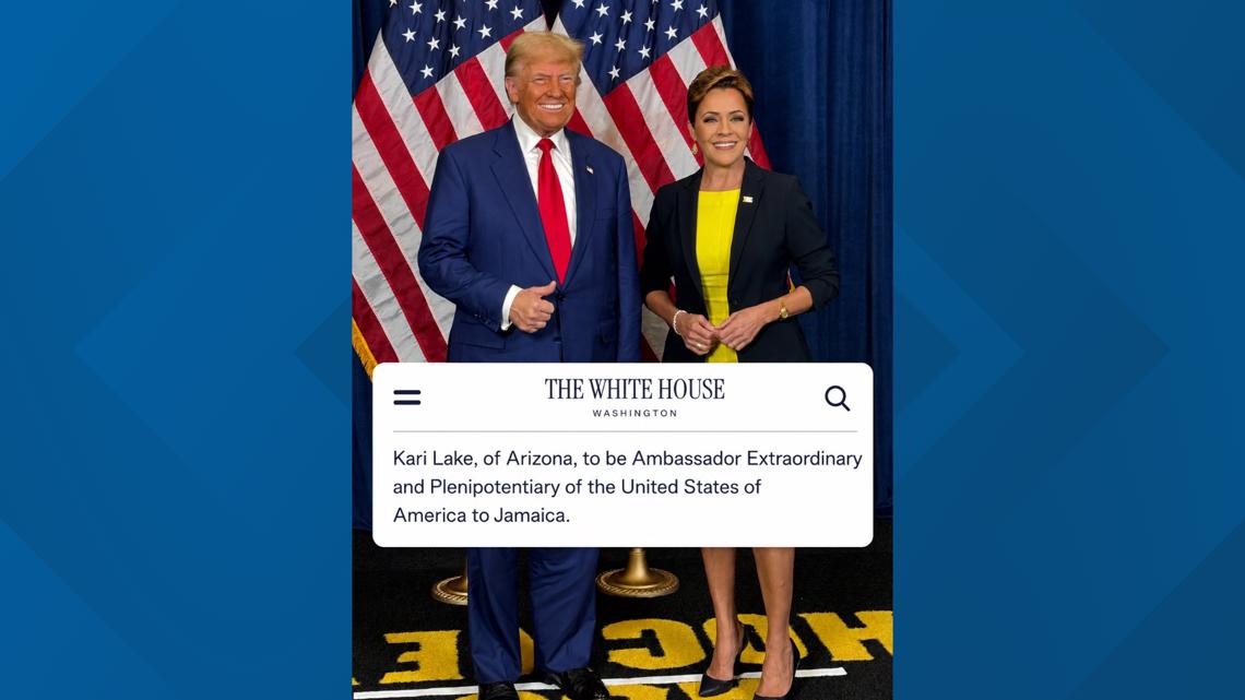 Trump nominates Kari Lake to be ambassador to Jamaica