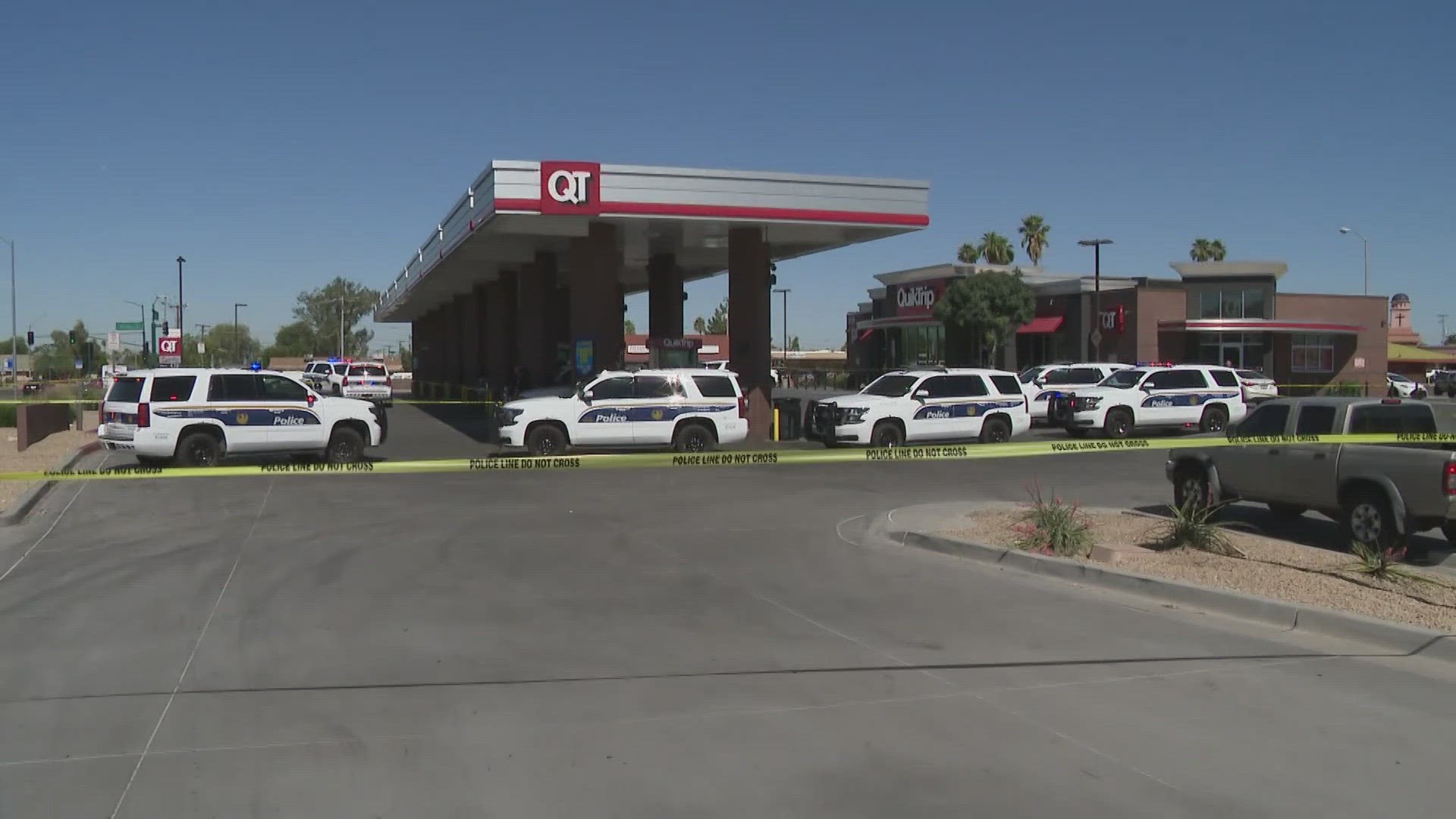 The shooting happened Tuesday morning near Cactus Road and Interstate 17, Phoenix police said.