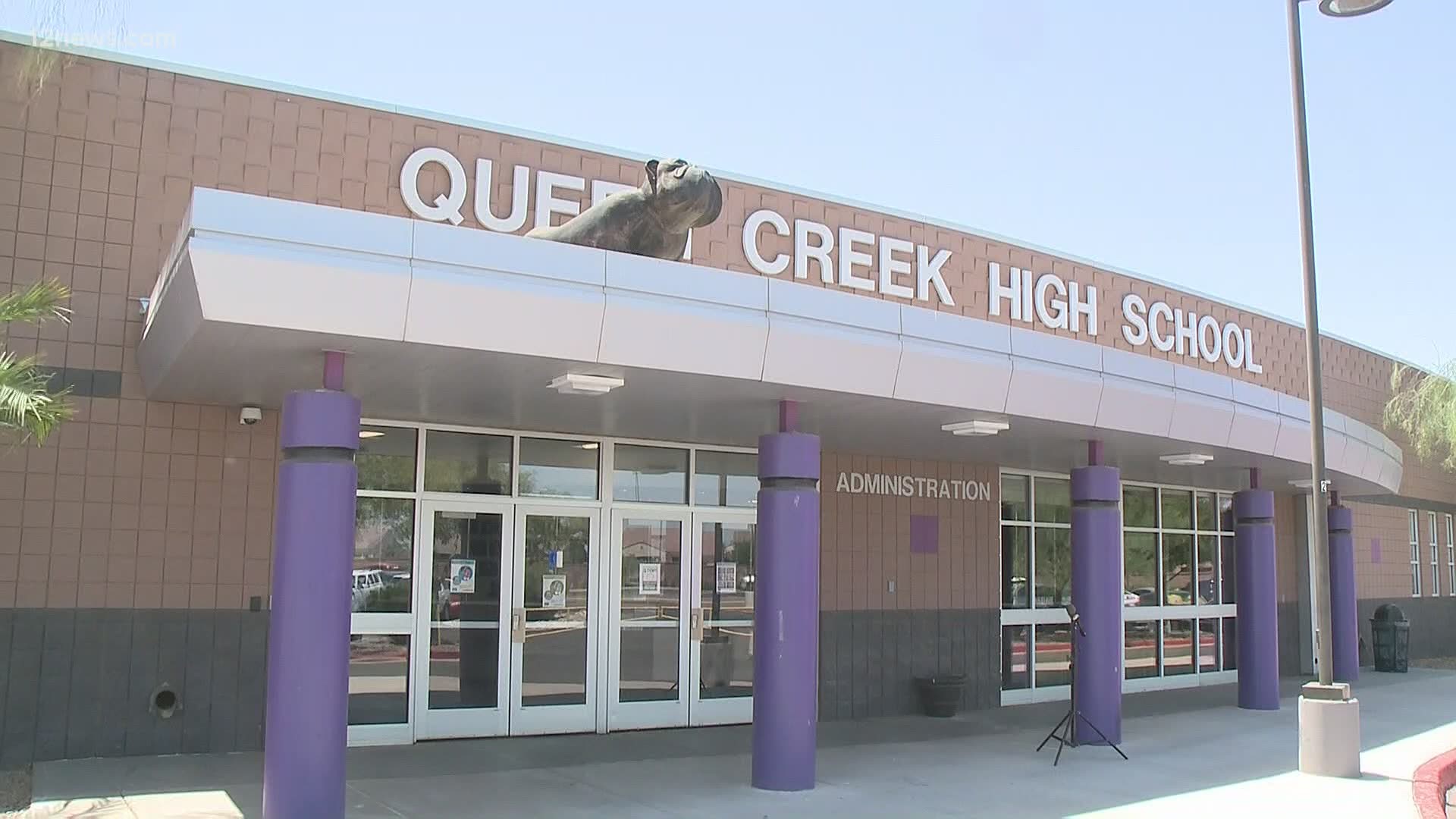 The Queen Creek School District made the decision to reopen even though Maricopa Co. hasn't met the state's COVID benchmarks. Students returned to in-person classes.