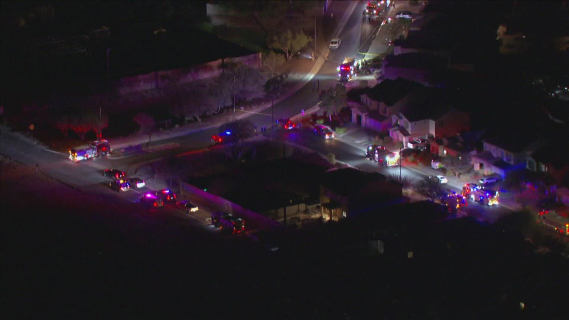 Officials with the fire department told 12News that a small electrical vault caught on fire but was extinguished.