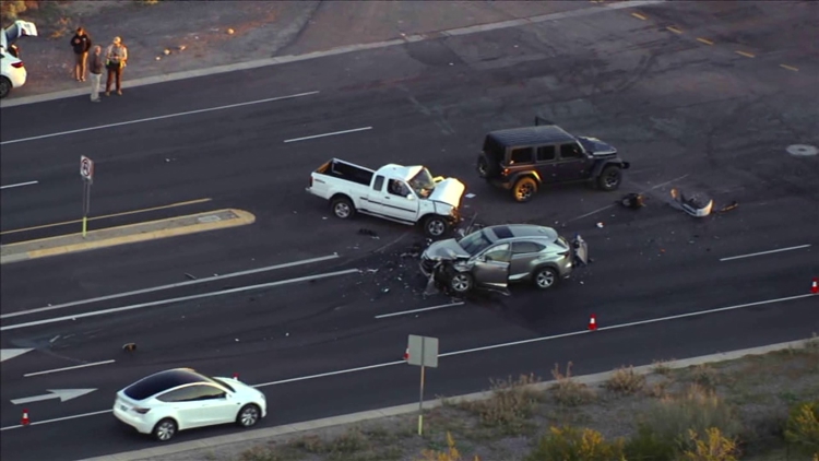 2 injured after 3-vehicle crash in West Valley | 12news.com